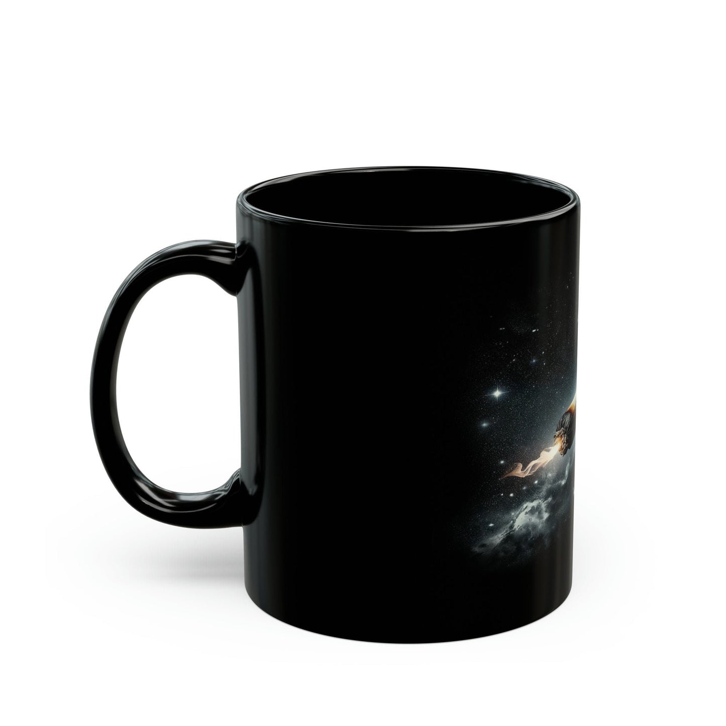 SPACE JOINT - Black Base WEED Coffee Mugs - Perfect Gift for Smokers, Stoners, Marijuana Lovers, Growers; Weed Mug / Space Mug