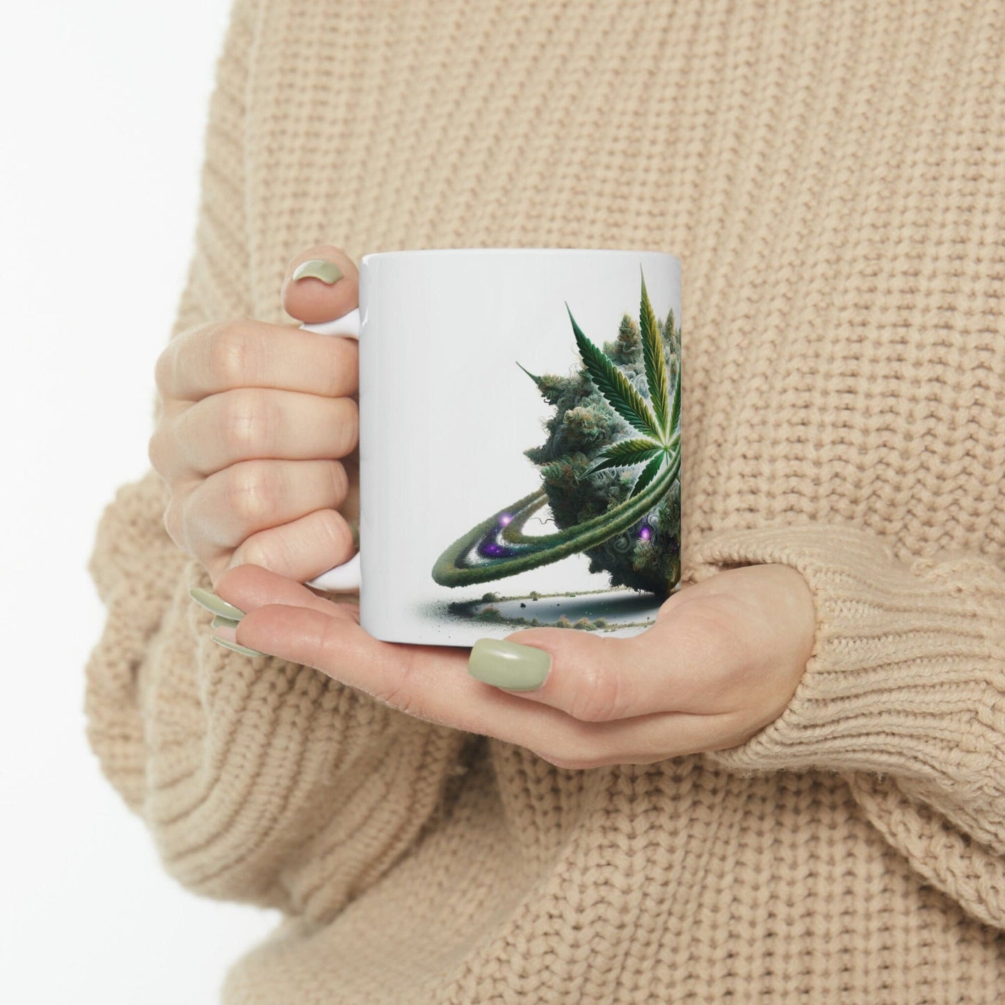 PLANET of WEED - Marijuana Themed Coffee Mug - Perfect Gift for Smokers/Stoner, Marijuana Lover; Wake and Bake Mug - WEED Mug / Stoner Mug