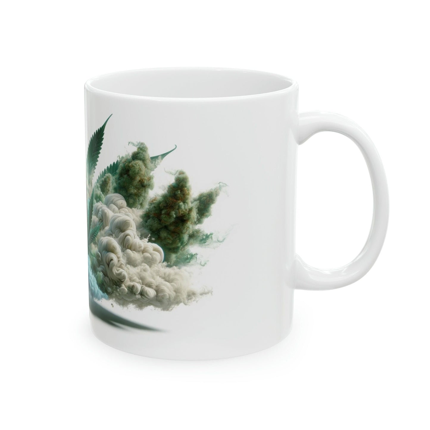 WEED CLOUD - Marijuana Themed Coffee Mug - Perfect Gift for Smokers/Stoners, Marijuana Lover; Wake and Bake Mug - Weed Mug / Stoner Mug