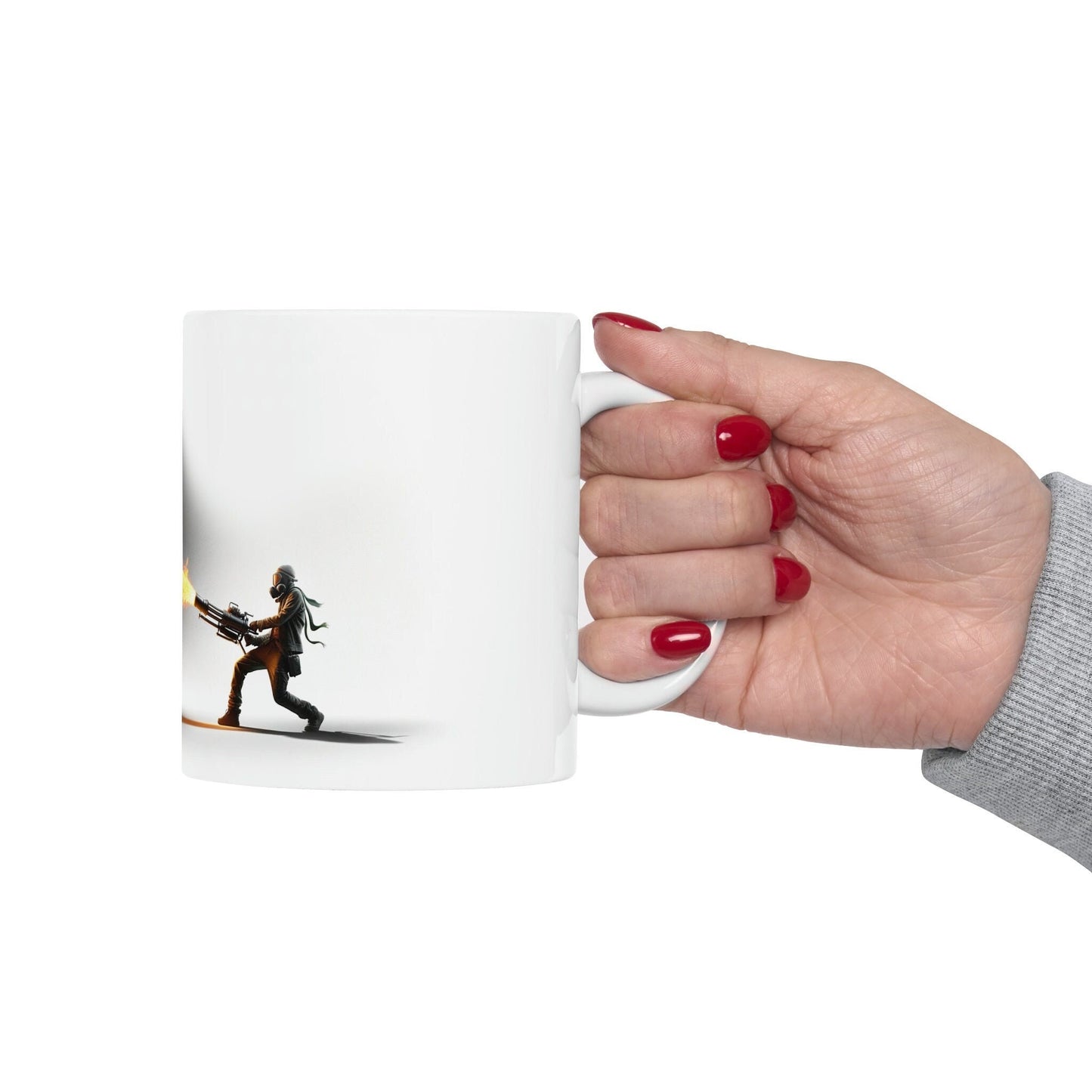 FLAMETHROWER - WEED Themed Coffee Mugs - Perfect Gift for Smokers, Stoners, Marijuana Lover; Wake and Bake Mug - Marijuana Mug / Stoner Mug