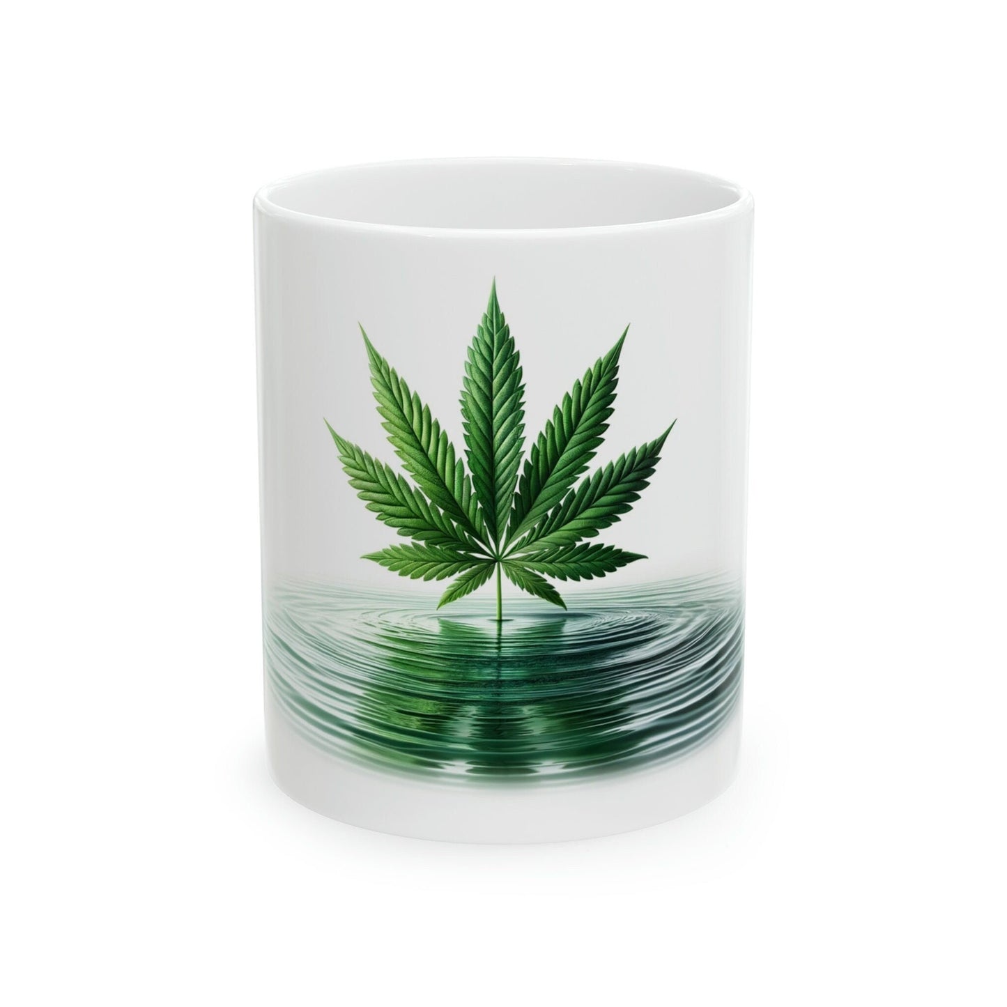 WEED & WATER - Marijuana Themed Coffee Mugs - Perfect Gift for Smokers, Stoners, Marijuana Lovers; Wake and Bake Mug - Weed Mug / Stoner Mug