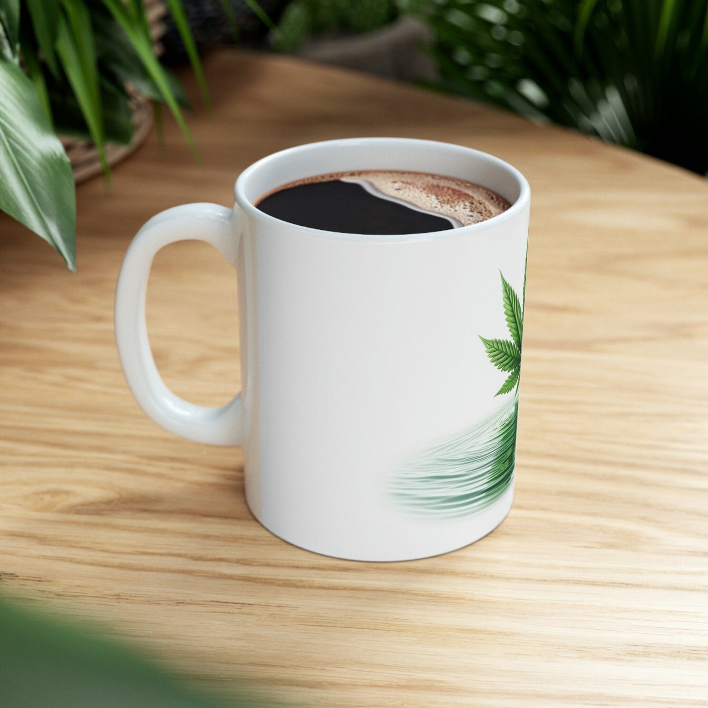 WEED & WATER - Marijuana Themed Coffee Mugs - Perfect Gift for Smokers, Stoners, Marijuana Lovers; Wake and Bake Mug - Weed Mug / Stoner Mug