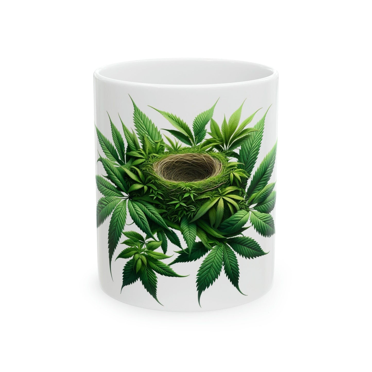 BIRDNEST - WEED Themed Coffee Mugs - Perfect Gift for Smokers, Stoners, Marijuana Lovers; Wake and Bake Mug - Marijuana Mug / Stoner Mug