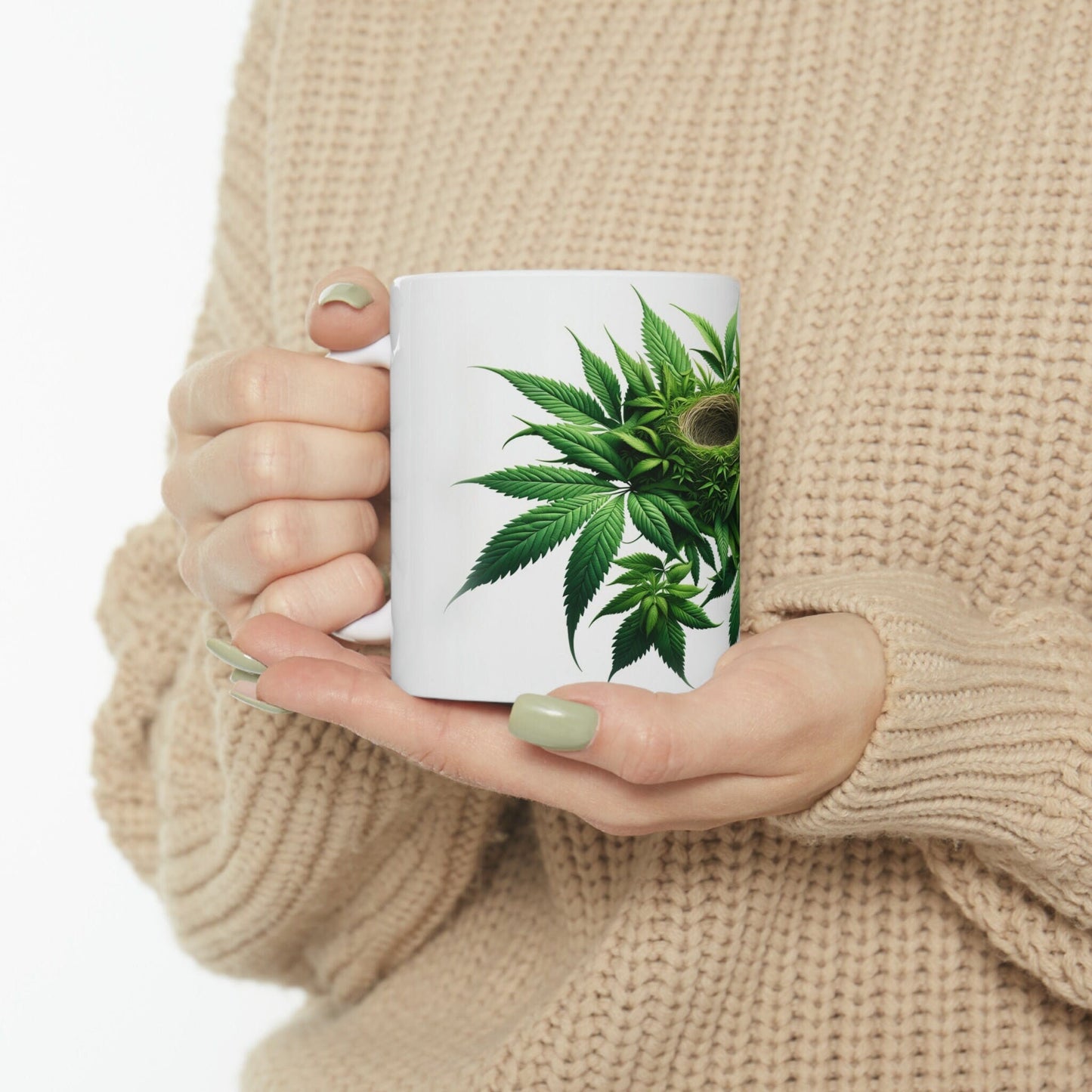 BIRDNEST - WEED Themed Coffee Mugs - Perfect Gift for Smokers, Stoners, Marijuana Lovers; Wake and Bake Mug - Marijuana Mug / Stoner Mug