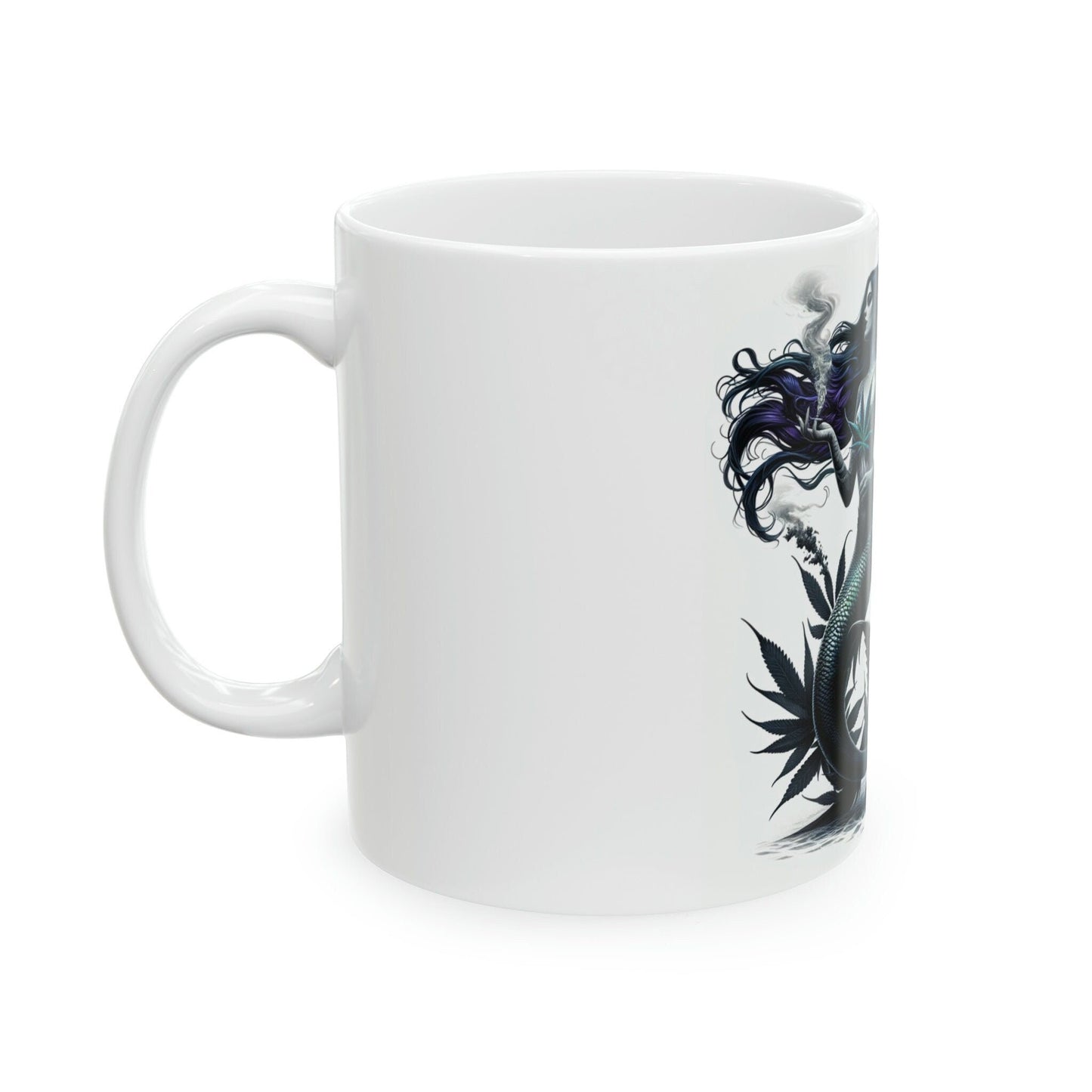 MERMAIDS - WEED Themed Coffee Mugs - Perfect Gift for Smokers, Stoners, Marijuana Lovers; Wake and Bake Mug, Marijuana Mug / Stoner Mug