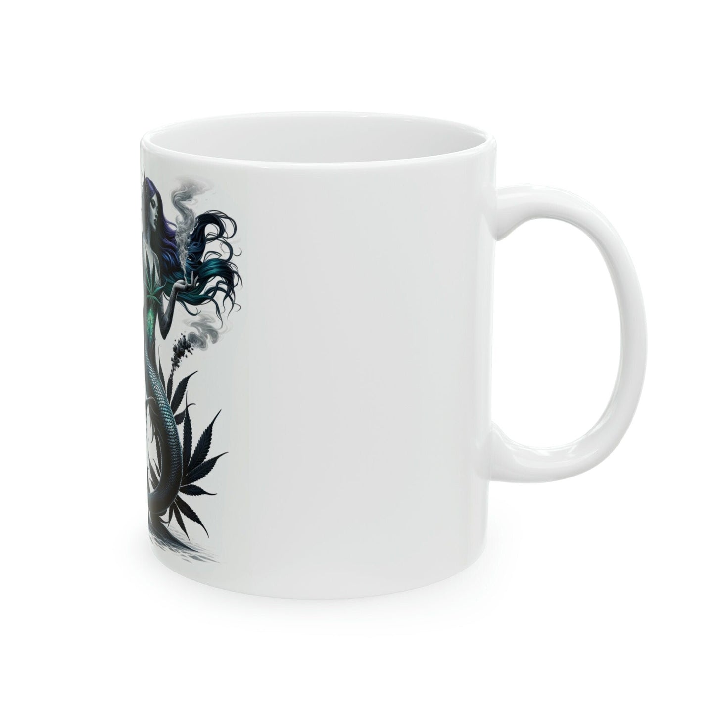 MERMAIDS - WEED Themed Coffee Mugs - Perfect Gift for Smokers, Stoners, Marijuana Lovers; Wake and Bake Mug, Marijuana Mug / Stoner Mug
