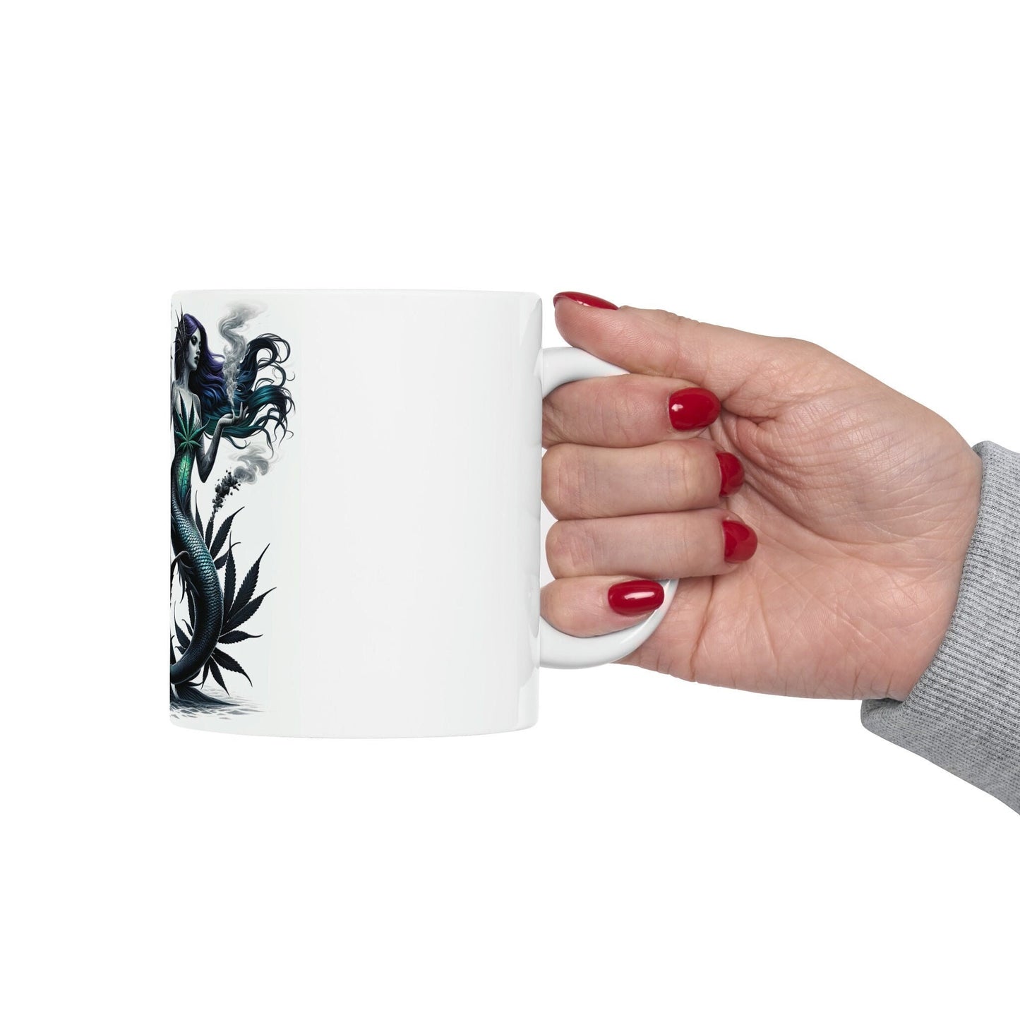 MERMAIDS - WEED Themed Coffee Mugs - Perfect Gift for Smokers, Stoners, Marijuana Lovers; Wake and Bake Mug, Marijuana Mug / Stoner Mug