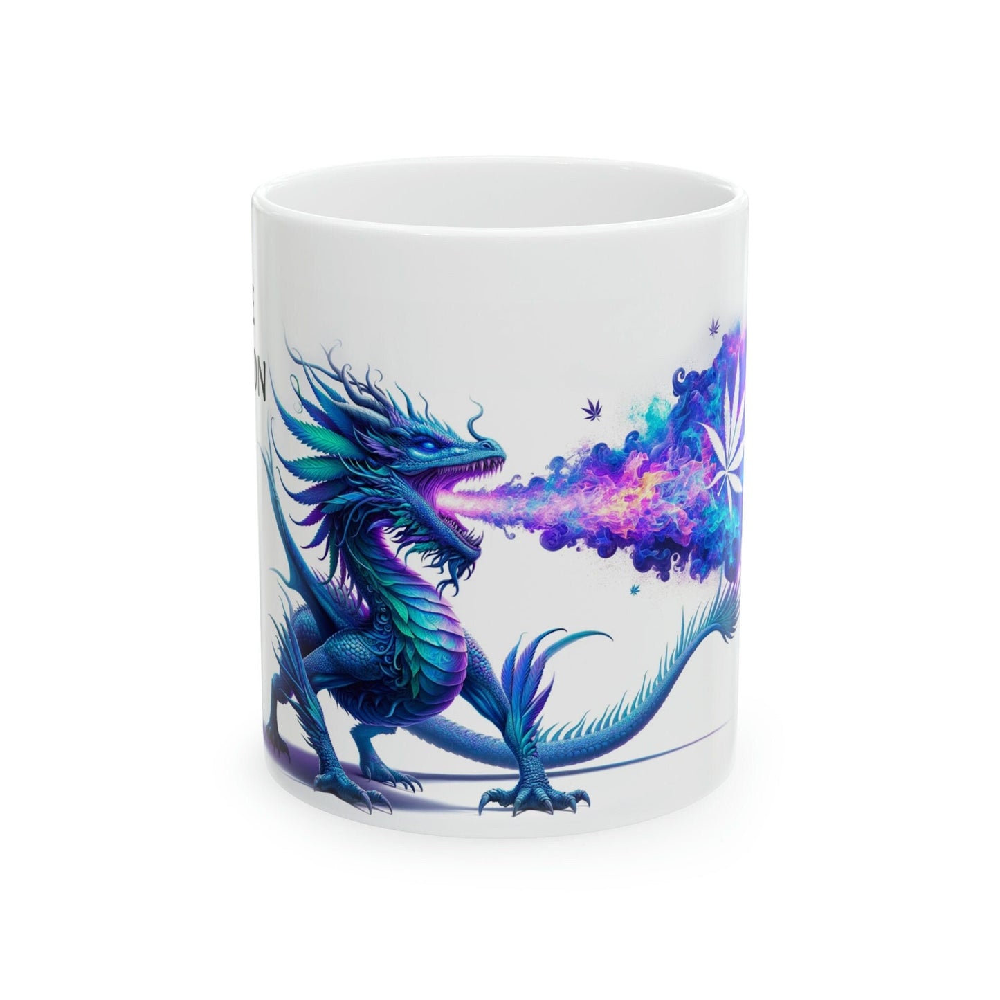 BLUE DRAGON - WEED Strain Themed Coffee Mugs - Perfect Gift for Smokers, Stoners, Marijuana Lovers; Wake and Bake Essentials