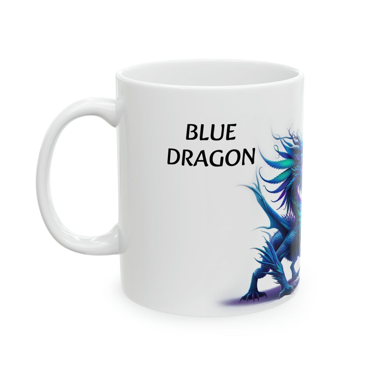 BLUE DRAGON - WEED Strain Themed Coffee Mugs - Perfect Gift for Smokers, Stoners, Marijuana Lovers; Wake and Bake Essentials