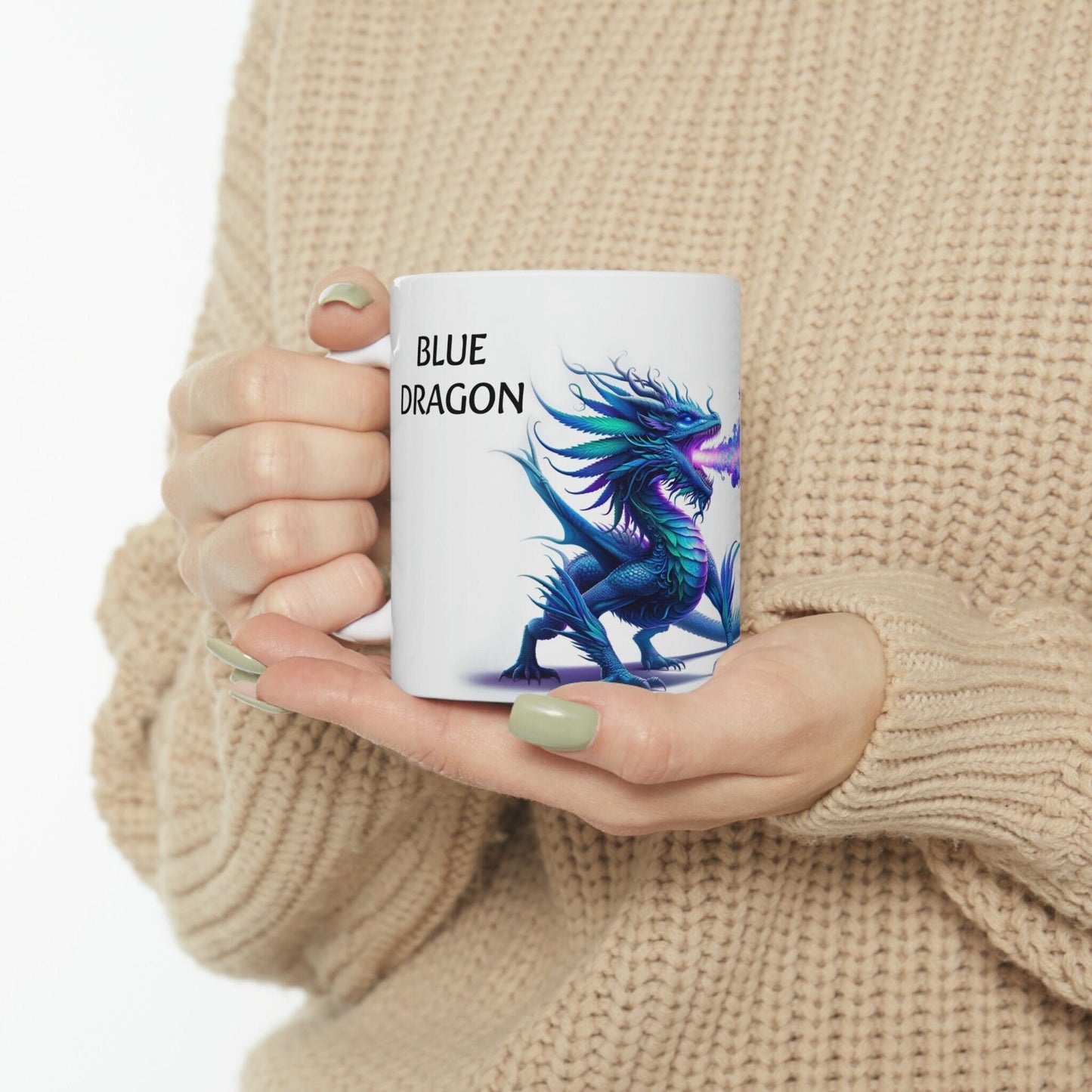 BLUE DRAGON - WEED Strain Themed Coffee Mugs - Perfect Gift for Smokers, Stoners, Marijuana Lovers; Wake and Bake Essentials
