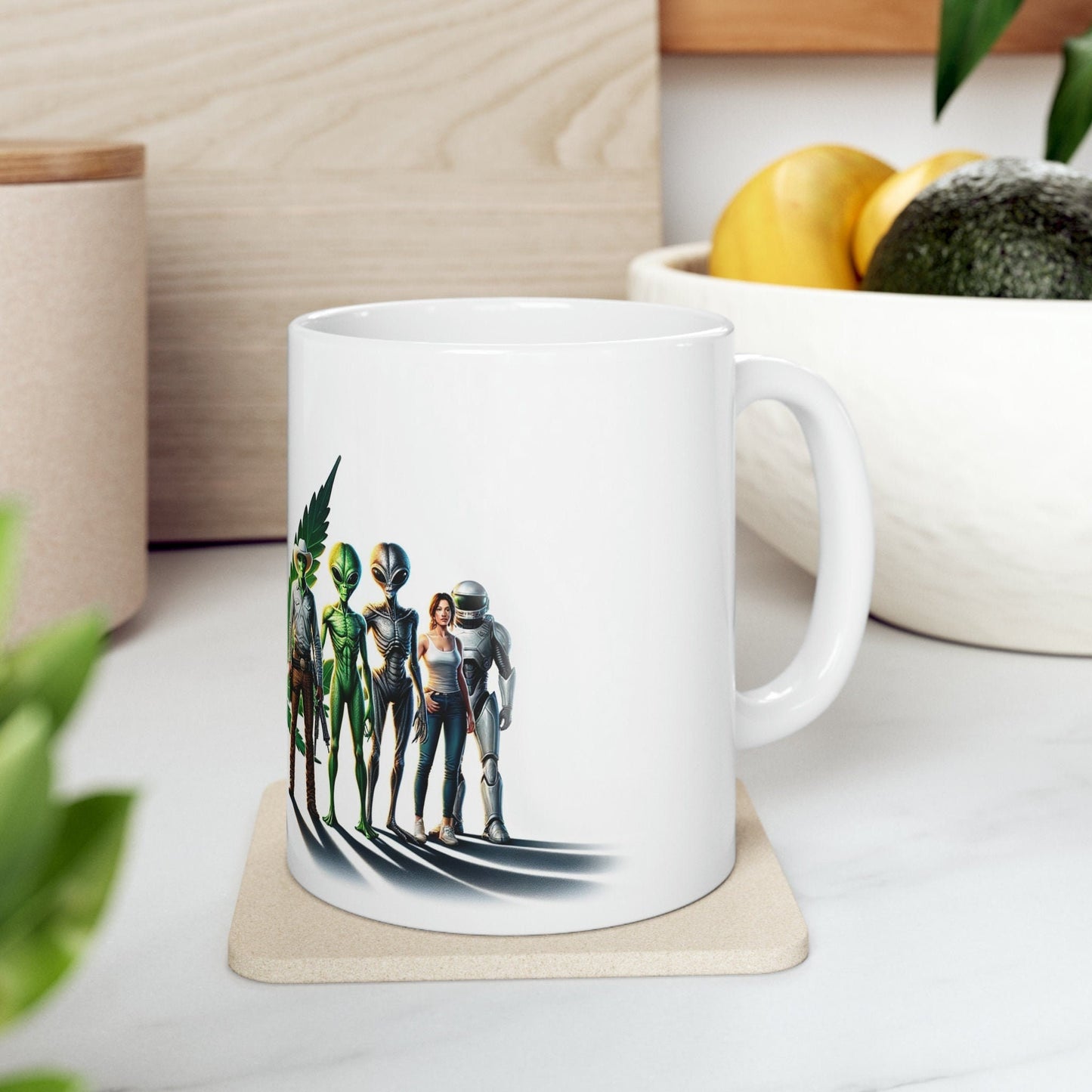 COWBOYS & ALIENS - WEED Strain Themed Coffee Mugs - Perfect Gift for Smokers, Stoners, Marijuana Lovers; Wake and Bake Essentials