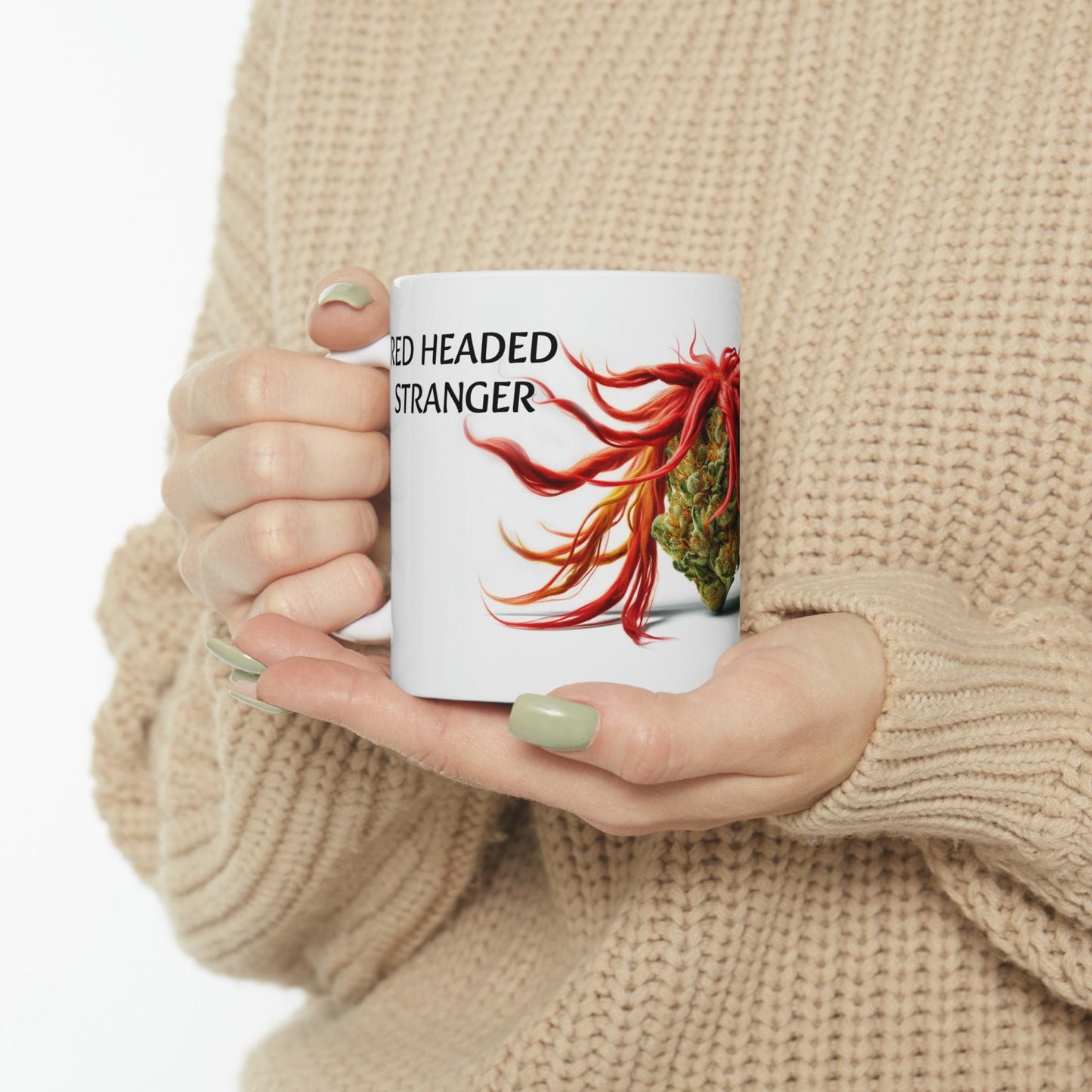 RED HEADED STRANGER - Weed Strain Themed Coffee Mugs - Perfect Gift for Smokers, Stoners, Marijuana Lovers; Wake and Bake Essentials