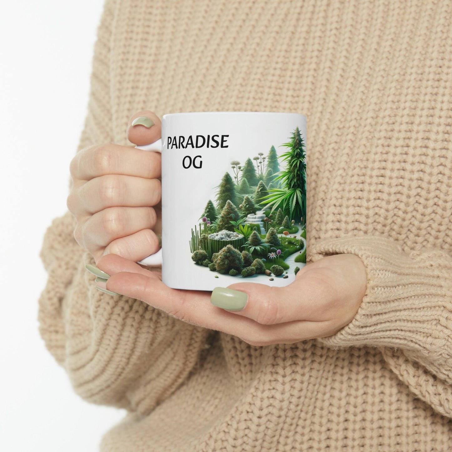 PARADISE OG - WEED Strain Themed Coffee Mugs - Perfect Gift for Smokers, Stoners, Marijuana Lovers; Wake and Bake Essentials