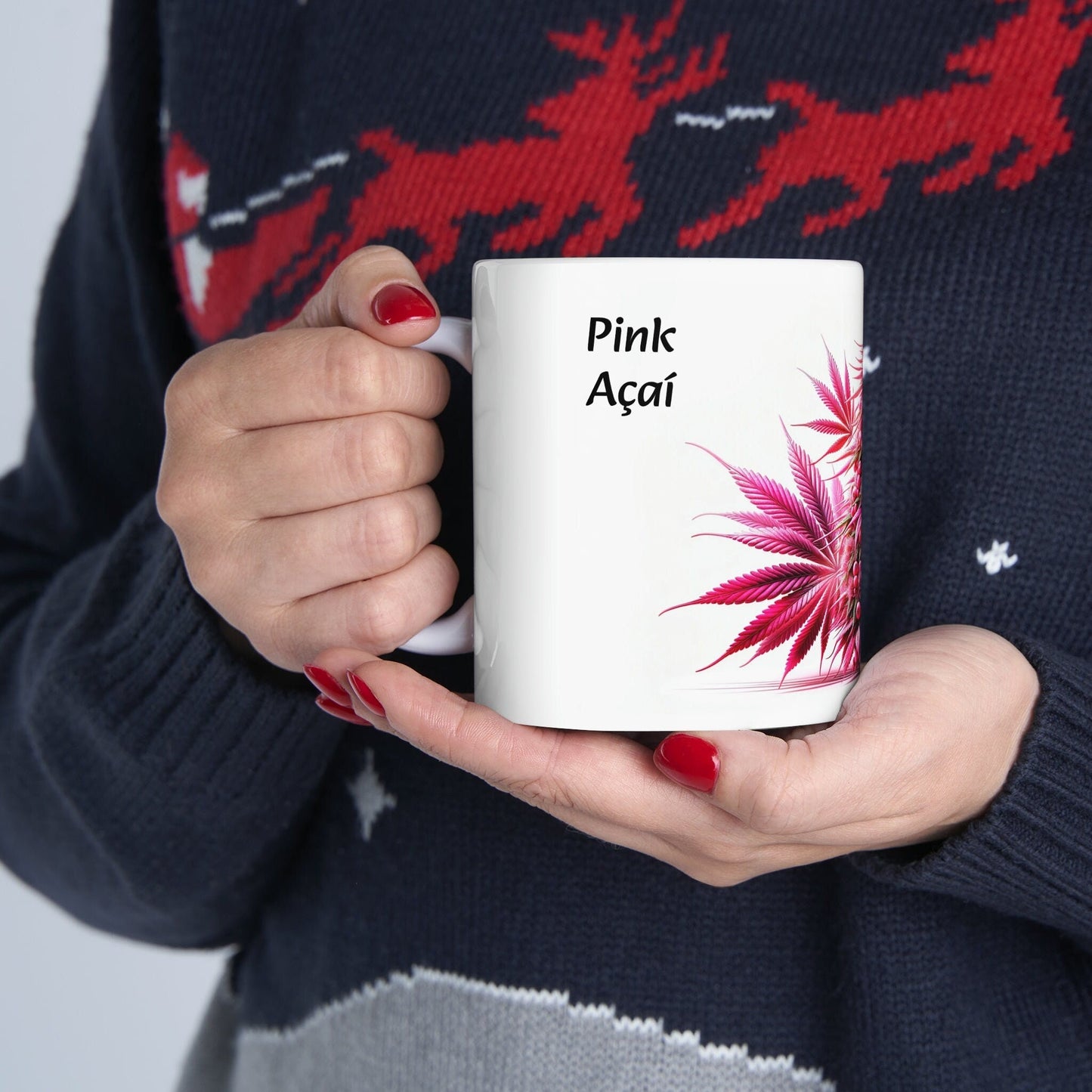 PINK ACAI - WEED Strain Themed Coffee Mugs - Perfect Gift for Smokers, Stoners, Marijuana Lovers; Wake and Bake Essentials