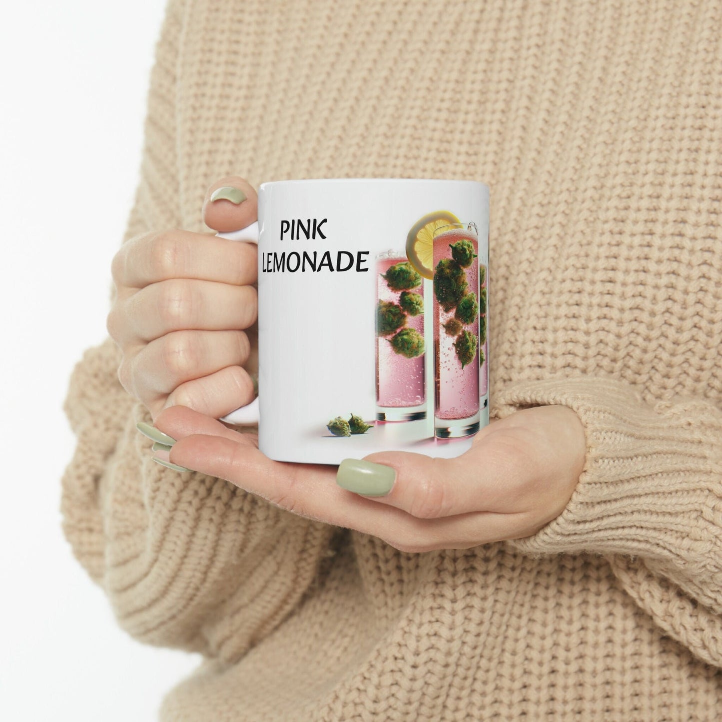 PINK LEMONADE - WEED Strain Themed Coffee Mugs - Perfect Gift for Smokers, Stoners, Marijuana Lovers; Wake and Bake Essentials