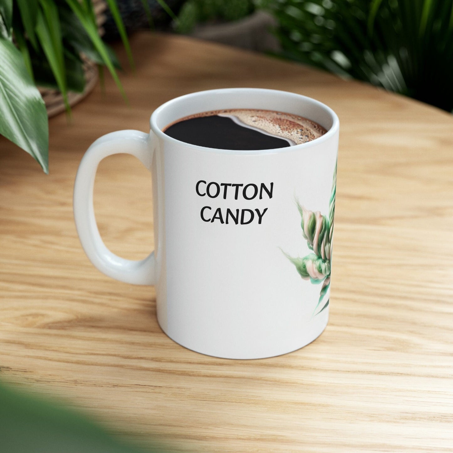 COTTON CANDY - WEED Strain Themed Coffee Mugs - Perfect Gift for Smokers, Stoners, Marijuana Lovers; Wake and Bake Essentials