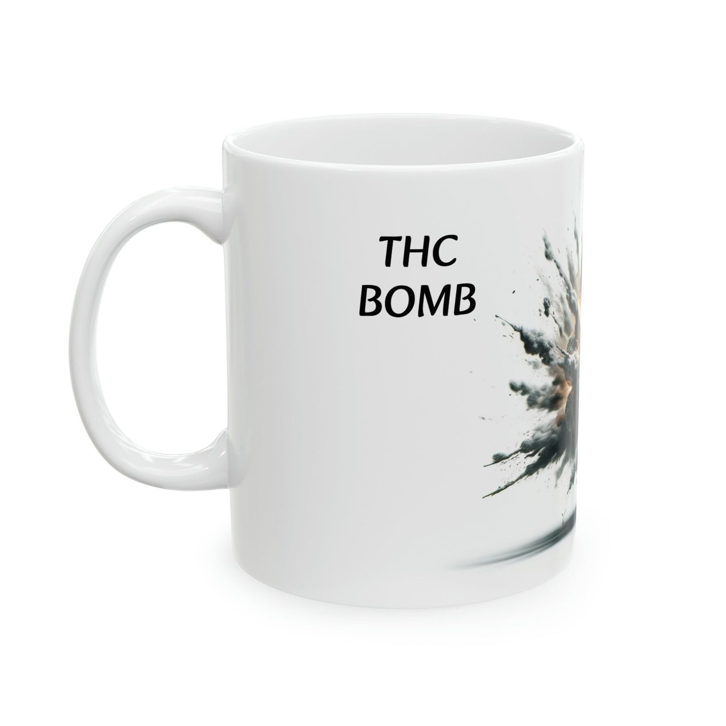THC BOMB - WEED Strain Themed Coffee Mugs - Perfect Gift for Smokers, Stoners, Marijuana Lovers; Wake and Bake Essentials