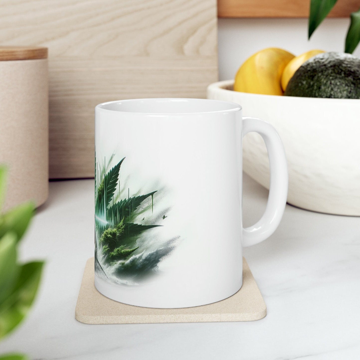 SHARK SHOCK - WEED Strain Themed Coffee Mugs - Perfect Gift for Smokers, Stoners, Marijuana Lovers; Wake and Bake Essentials
