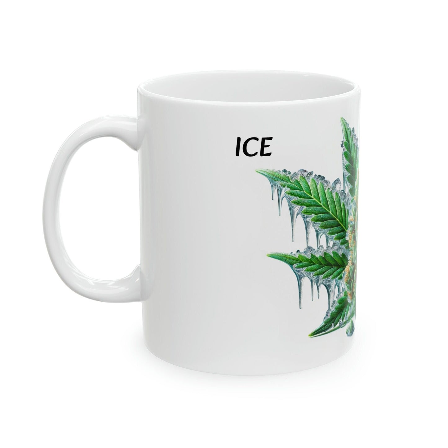 ICE - WEED Strain Themed Coffee Mugs - Perfect Gift for Smokers, Stoners, Marijuana Lovers; Wake and Bake Essentials