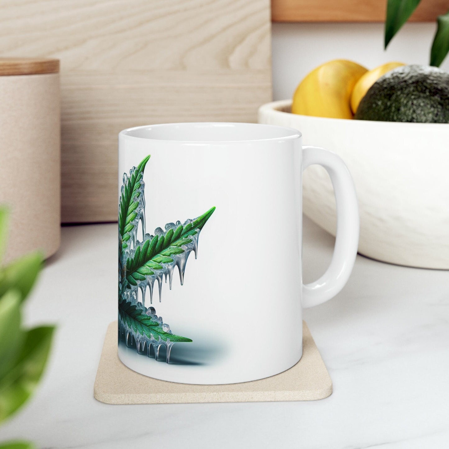 ICE - WEED Strain Themed Coffee Mugs - Perfect Gift for Smokers, Stoners, Marijuana Lovers; Wake and Bake Essentials