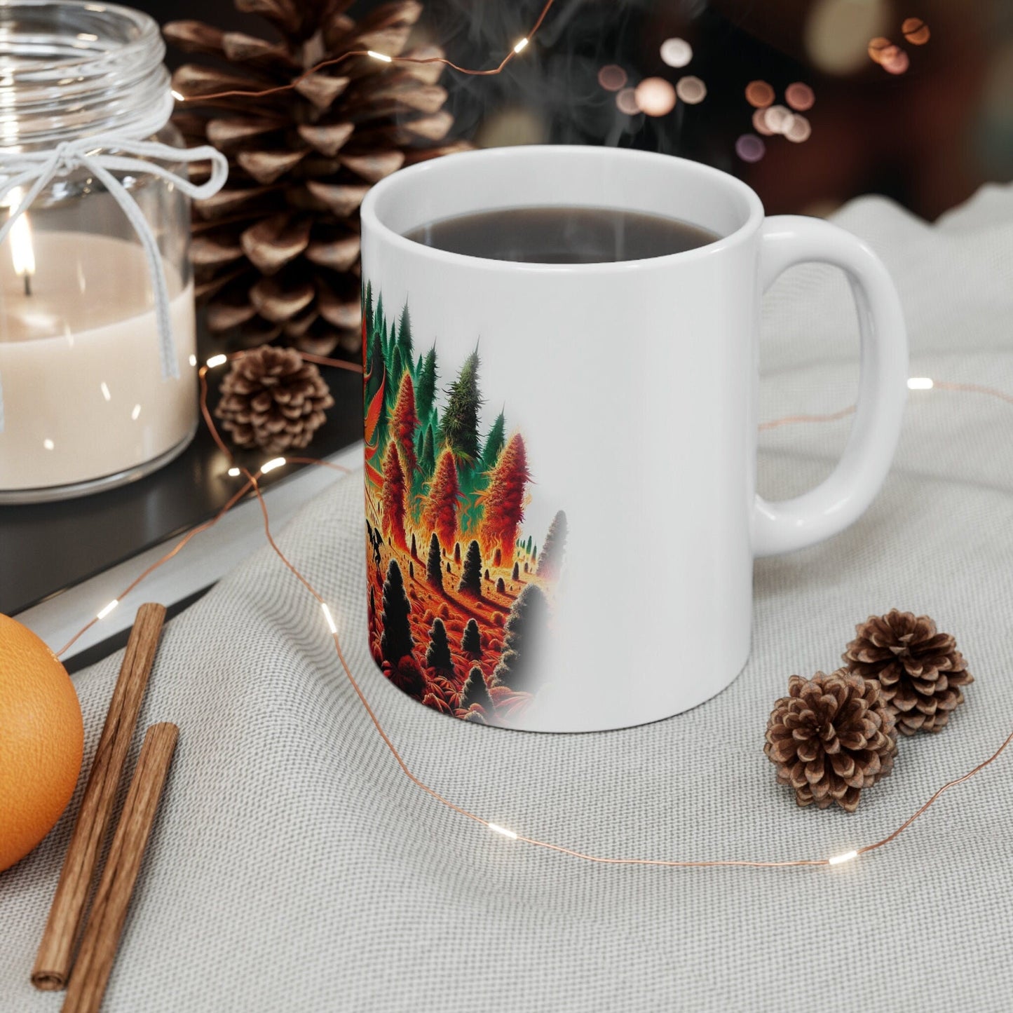 HELL'S OG - WEED Strain Themed Coffee Mugs - Perfect Gift for Smokers, Stoners, Marijuana Lovers; Wake and Bake Essentials