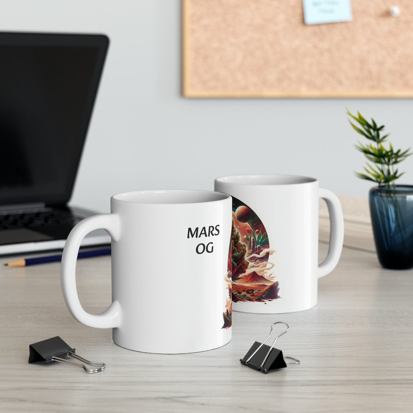 MARS OG - WEED Strain Themed Coffee Mugs - Perfect Gift for Smokers, Stoners, Marijuana Lovers; Wake and Bake Essentials