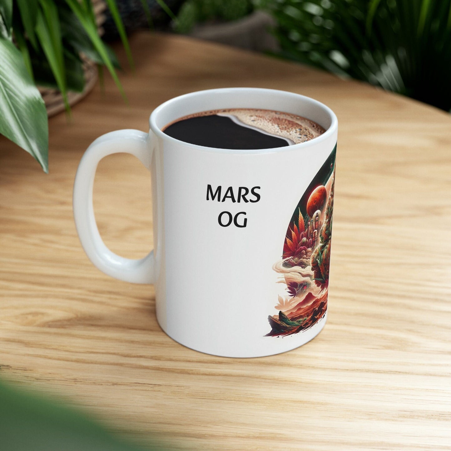 MARS OG - WEED Strain Themed Coffee Mugs - Perfect Gift for Smokers, Stoners, Marijuana Lovers; Wake and Bake Essentials