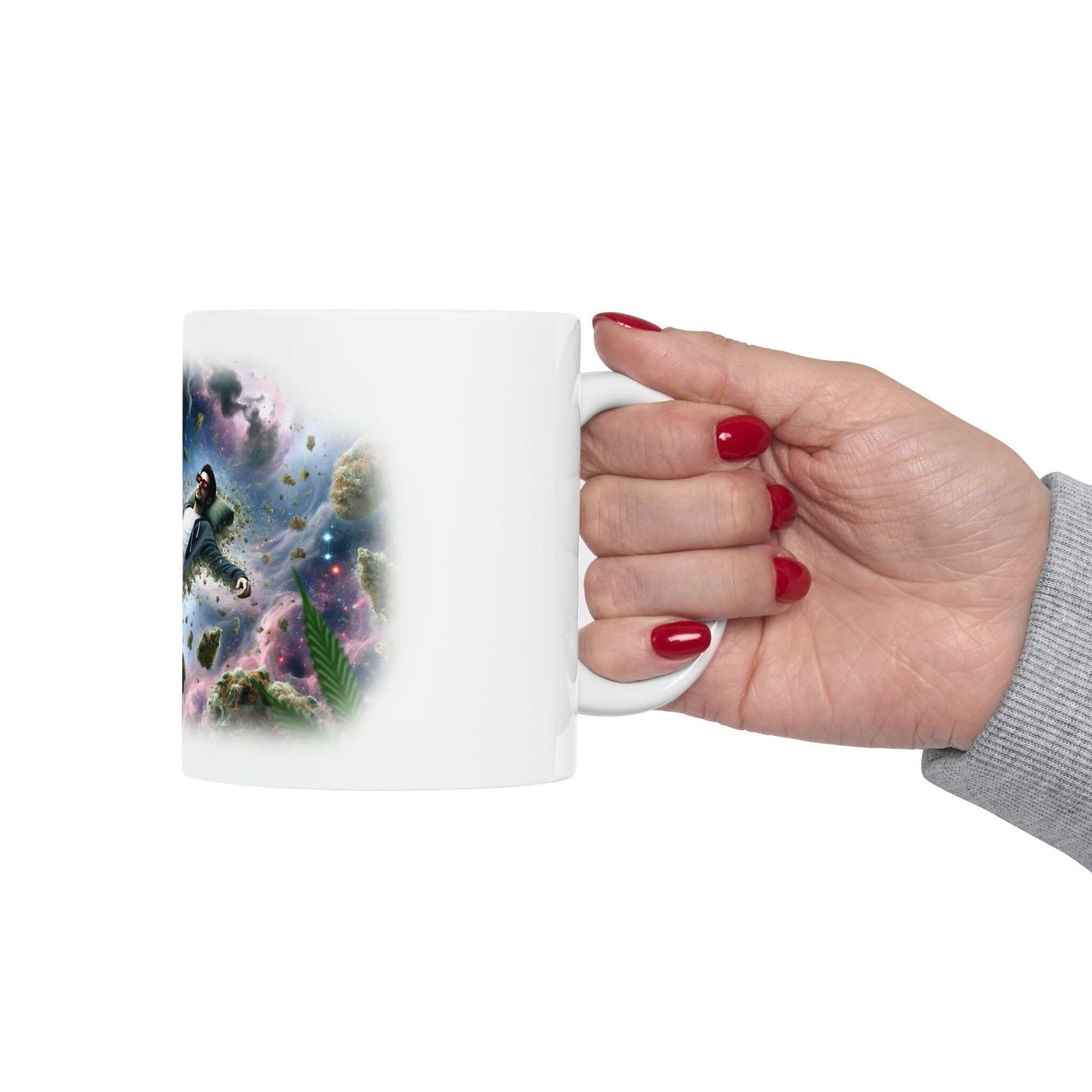 SPACE JUNKIE - WEED Strain Themed Coffee Mugs - Perfect Gift for Smokers, Stoners, Marijuana Lovers; Wake and Bake Essentials