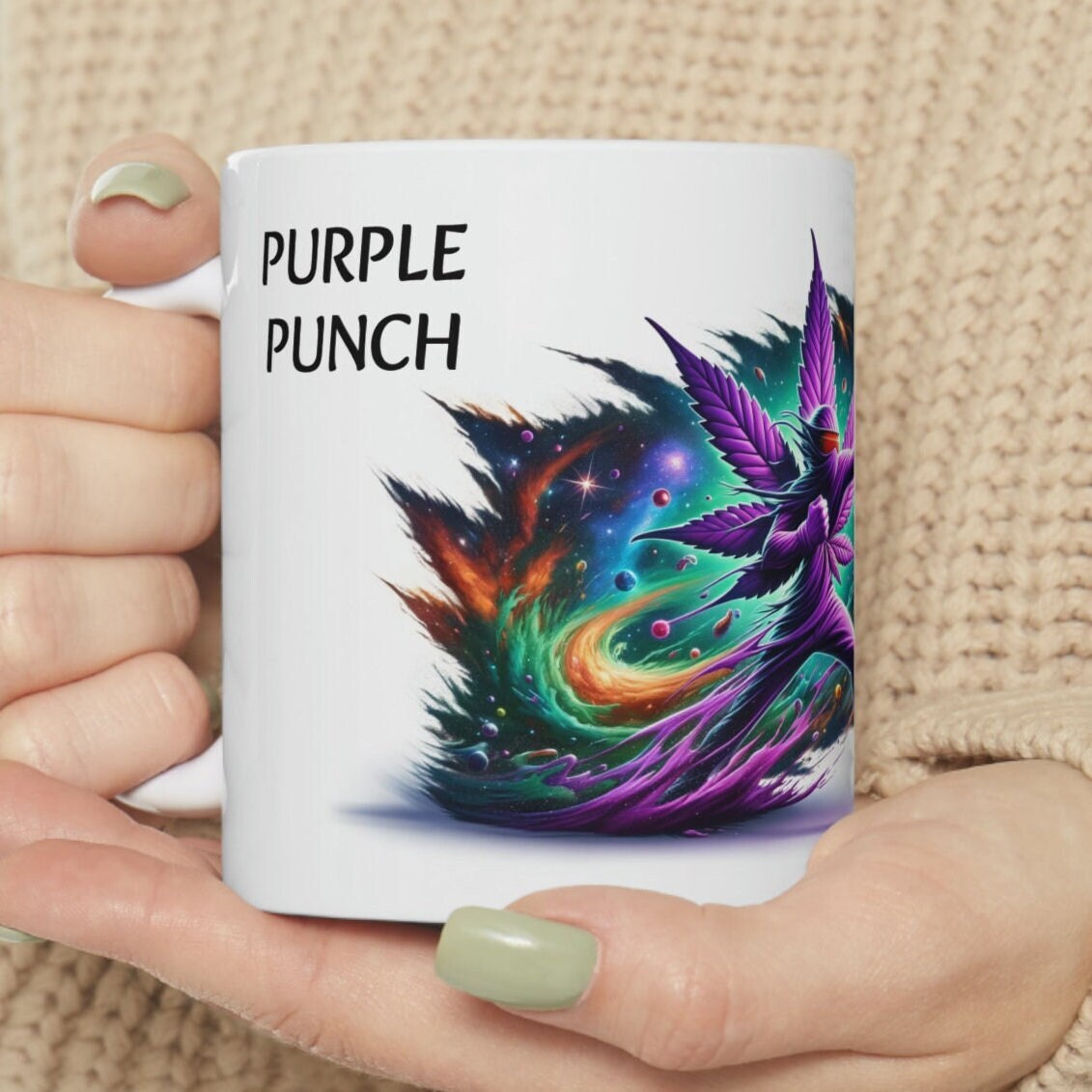 PURPLE PUNCH - WEED Strain Themed Coffee Mugs - Perfect Gift for Smokers, Stoners, Marijuana Lovers; Wake and Bake Essentials