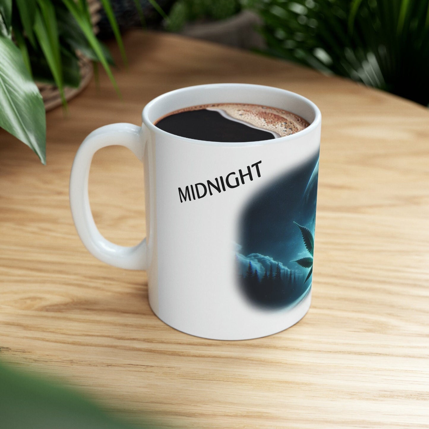 MIDNIGHT - WEED Strain Themed Coffee Mugs - Perfect Gift for Smokers, Stoners, Marijuana Lovers; Wake and Bake Essentials
