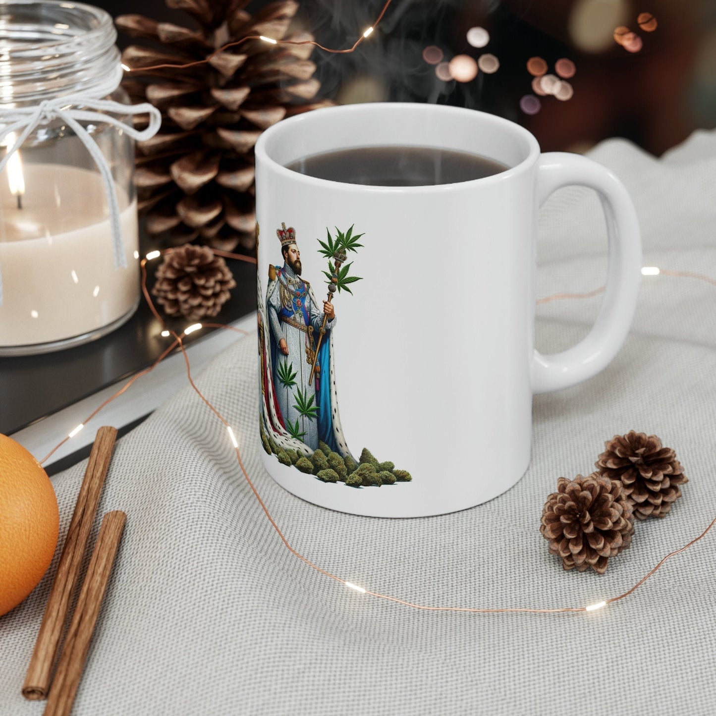 3 KINGS - WEED Strain Themed Coffee Mugs - Perfect Gift for Smokers, Stoners, Marijuana Lovers; Wake and Bake Essentials
