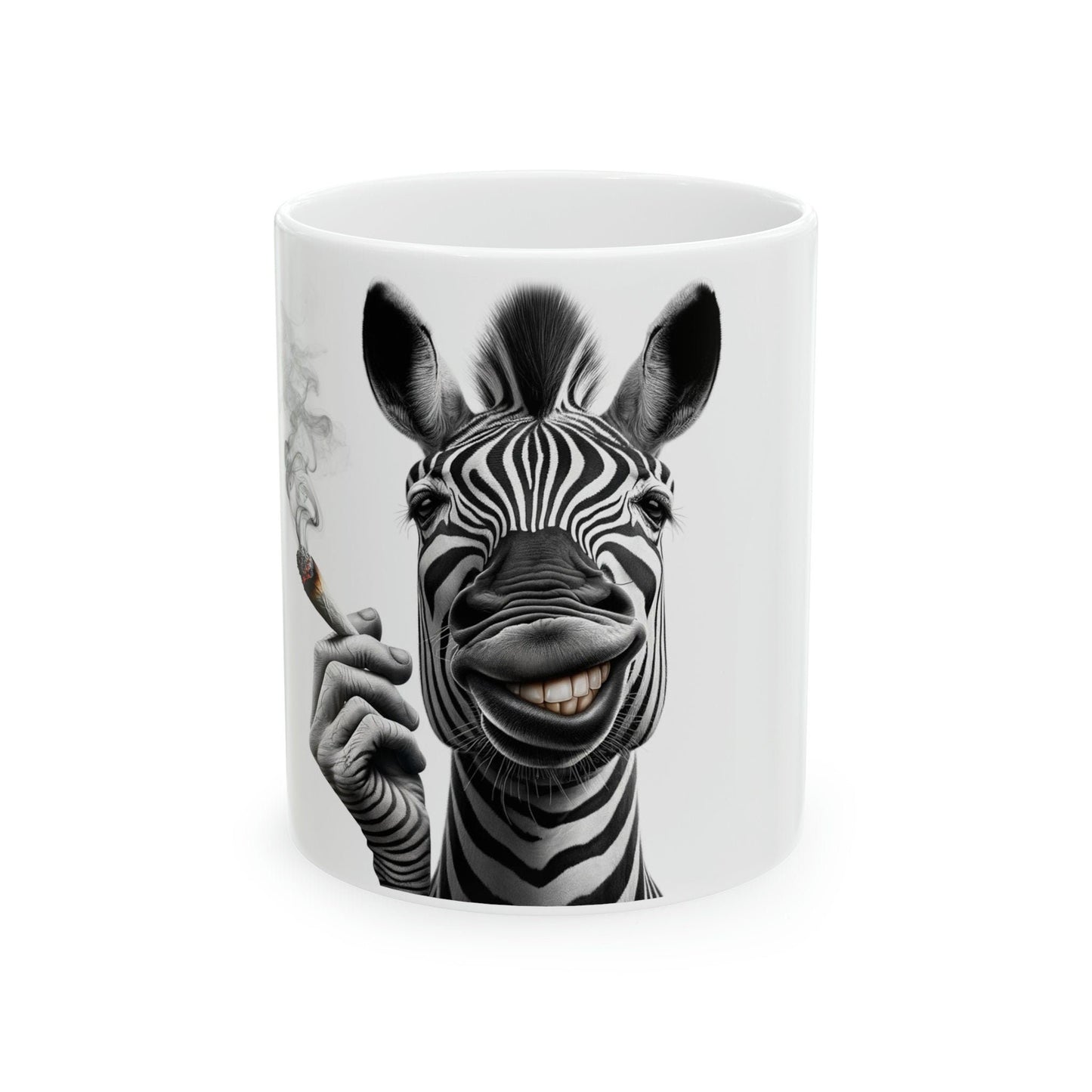 ZEBRA - WEED Themed Coffee Mugs - Perfect Gift for Smokers, Stoners, Growers; Animal Lovers - Marijuana Mug for Wake and Bake