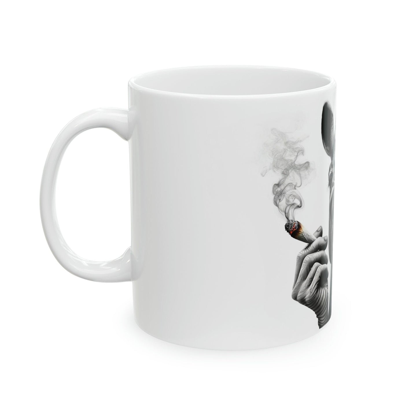 ZEBRA - WEED Themed Coffee Mugs - Perfect Gift for Smokers, Stoners, Growers; Animal Lovers - Marijuana Mug for Wake and Bake