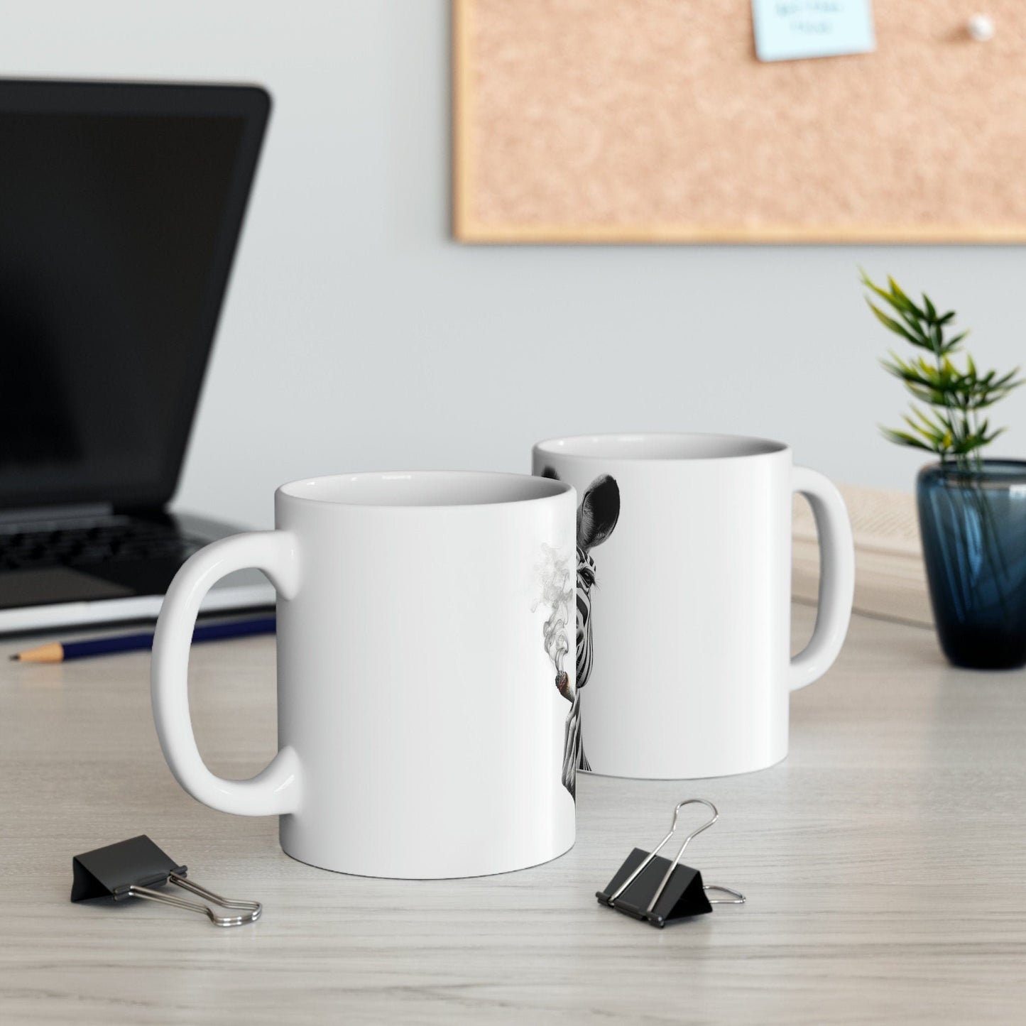 ZEBRA - WEED Themed Coffee Mugs - Perfect Gift for Smokers, Stoners, Growers; Animal Lovers - Marijuana Mug for Wake and Bake