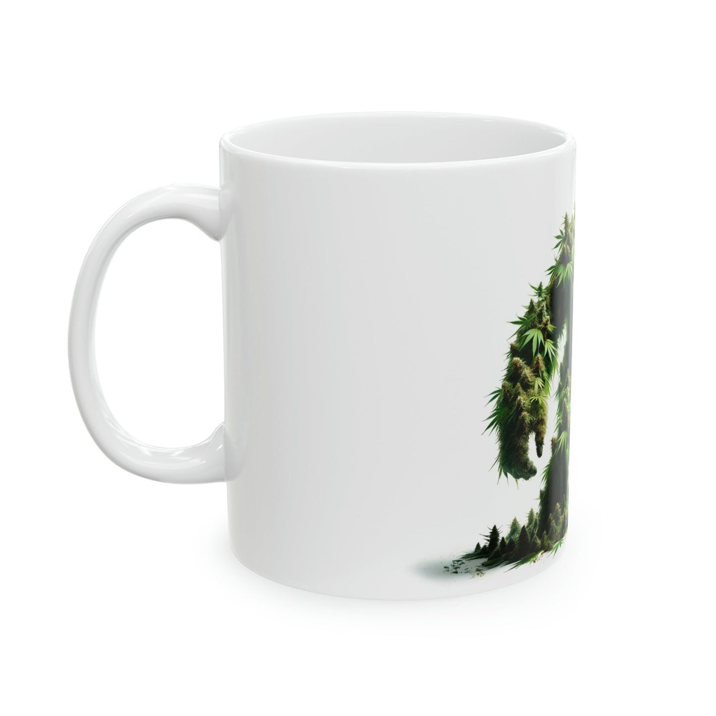 WEED YETI - Marijuana Themed Coffee Mugs - Perfect Gift for Smokers, Stoners, Growers; Animal Lovers - Weed Mug for Wake and Bake
