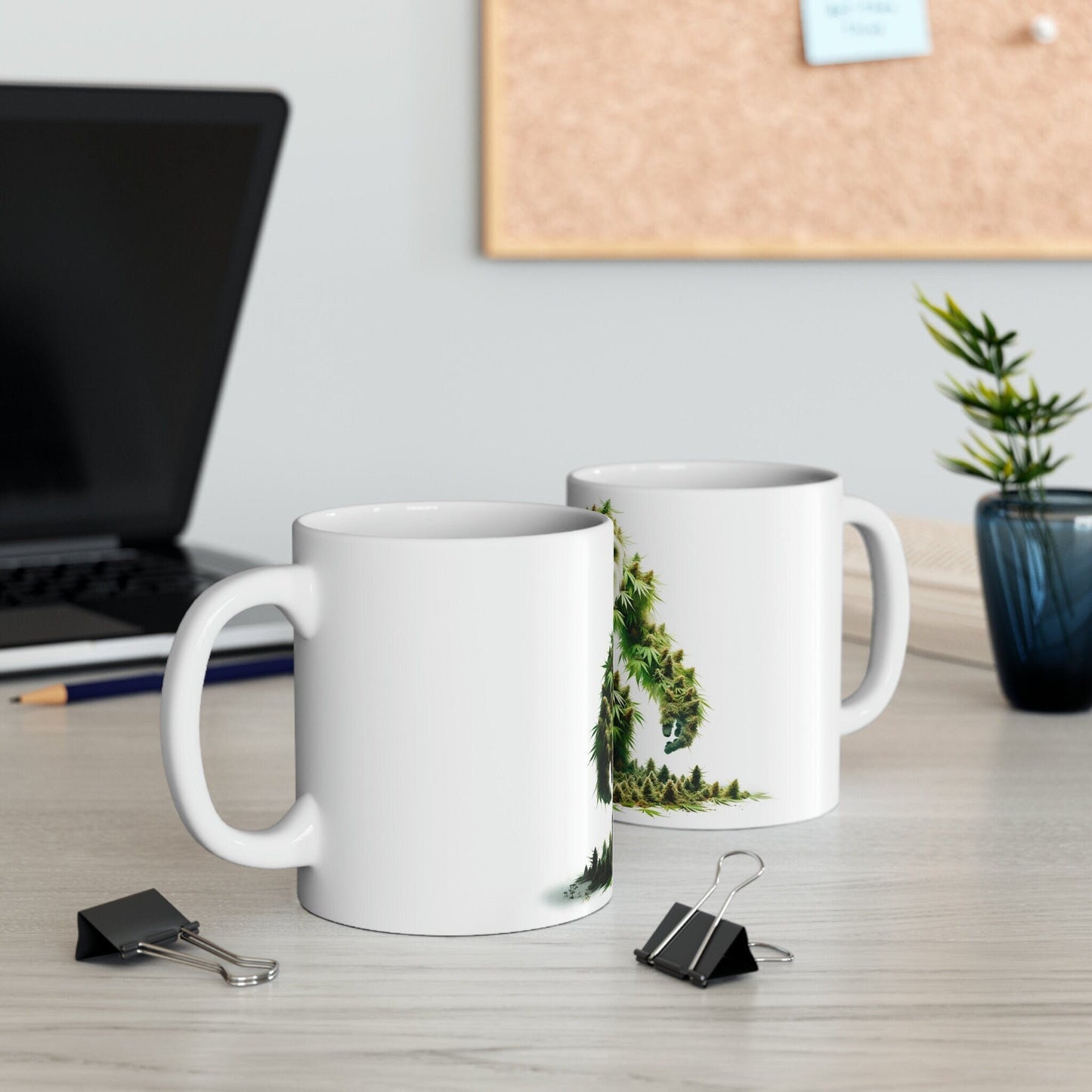 WEED YETI - Marijuana Themed Coffee Mugs - Perfect Gift for Smokers, Stoners, Growers; Animal Lovers - Weed Mug for Wake and Bake