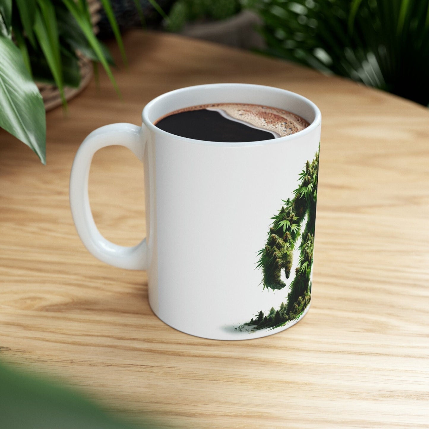 WEED YETI - Marijuana Themed Coffee Mugs - Perfect Gift for Smokers, Stoners, Growers; Animal Lovers - Weed Mug for Wake and Bake