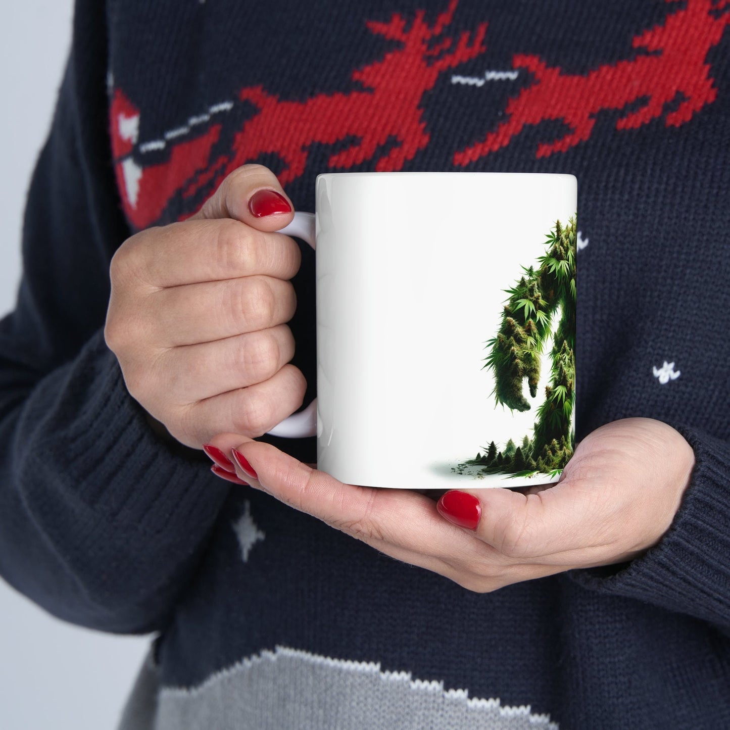 WEED YETI - Marijuana Themed Coffee Mugs - Perfect Gift for Smokers, Stoners, Growers; Animal Lovers - Weed Mug for Wake and Bake