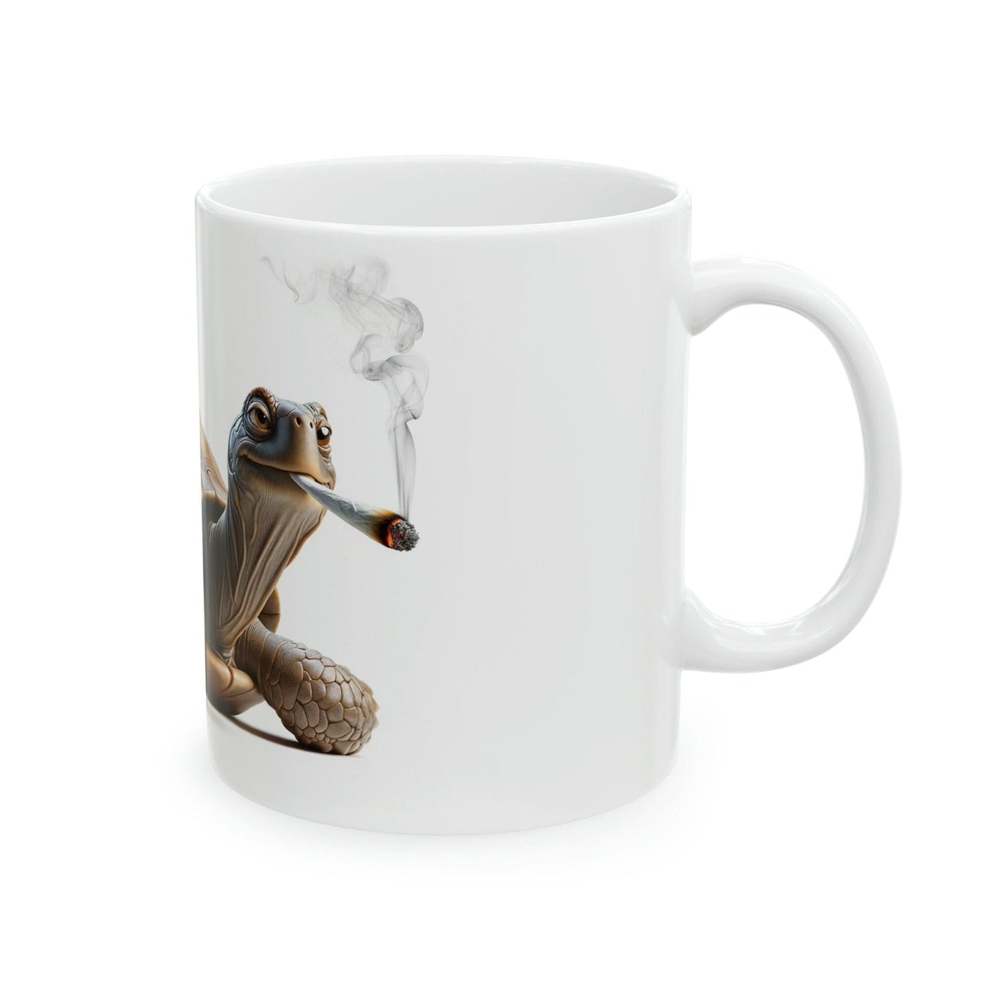 TURTLE - WEED Themed Coffee Mugs - Perfect Gift for Smokers, Stoners, Growers; Animal Lovers - Marijuana Mug for Wake and Bake