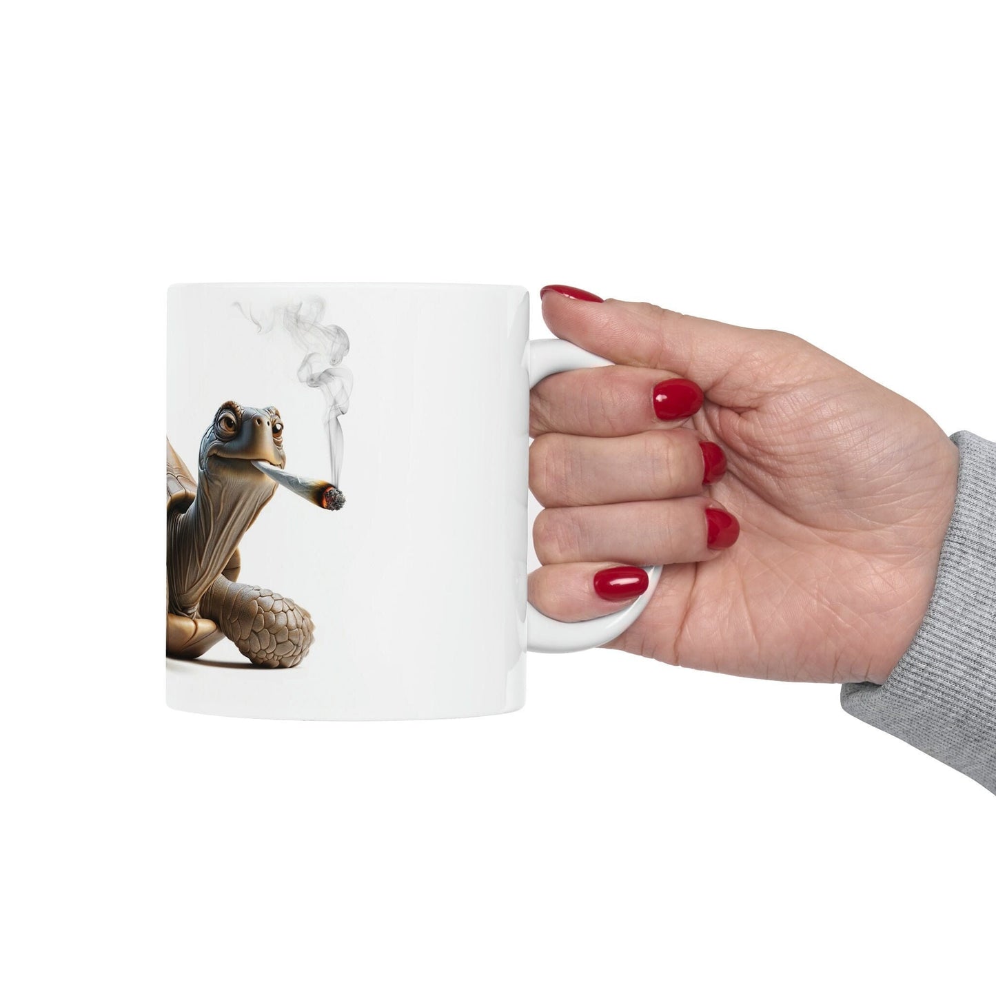 TURTLE - WEED Themed Coffee Mugs - Perfect Gift for Smokers, Stoners, Growers; Animal Lovers - Marijuana Mug for Wake and Bake