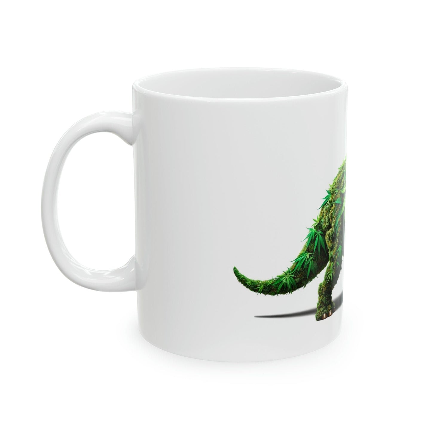 TRICERATOPS - WEED Themed Coffee Mugs - Perfect Gift for Smokers, Stoners, Growers; Animal Lovers - Marijuana Mug for Wake and Bake