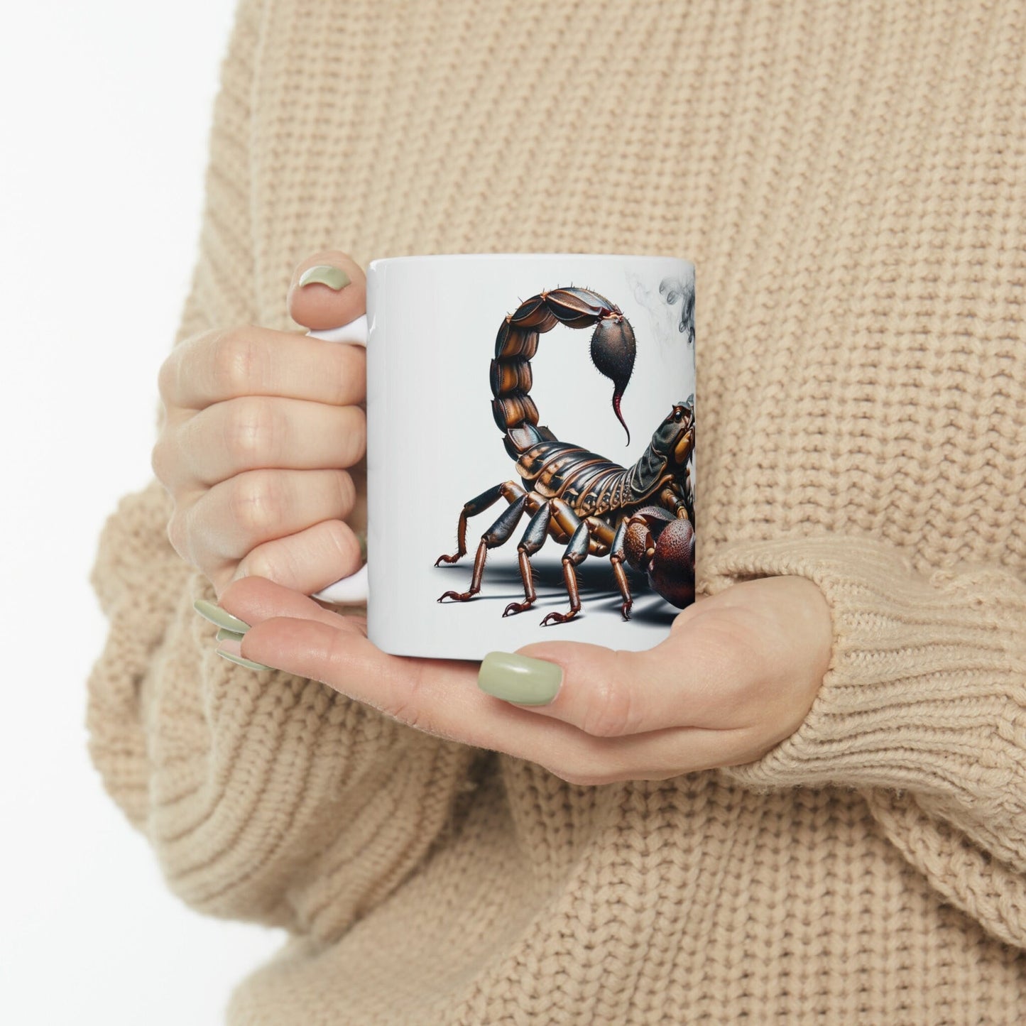 SCORPION - WEED Themed Coffee Mugs - Perfect Gift for Smokers, Stoners, Growers; Animal Lovers - Marijuana Mug for Wake and Bake