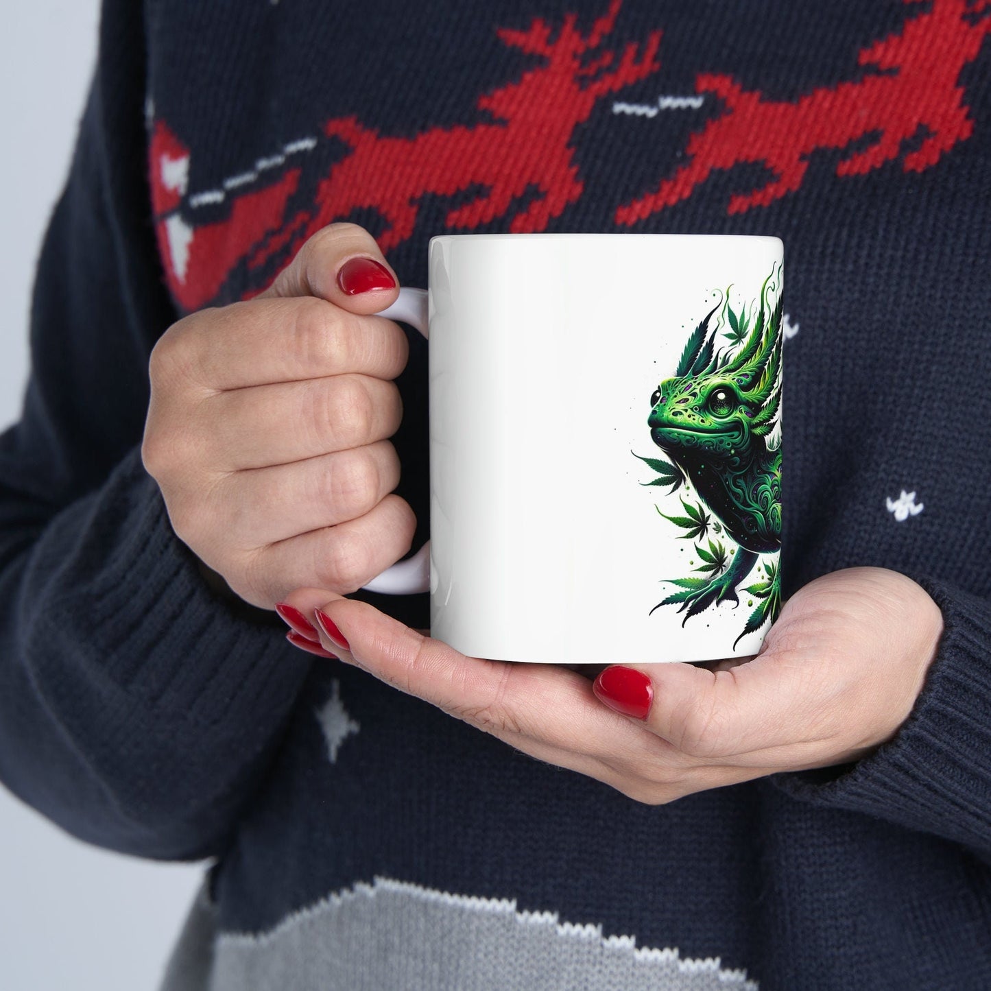 WEED SALAMANDER - Marijuana Themed Coffee Mugs - Perfect Gift for Smokers, Stoners, Growers; Animal Lovers - Weed Mug for Wake and Bake