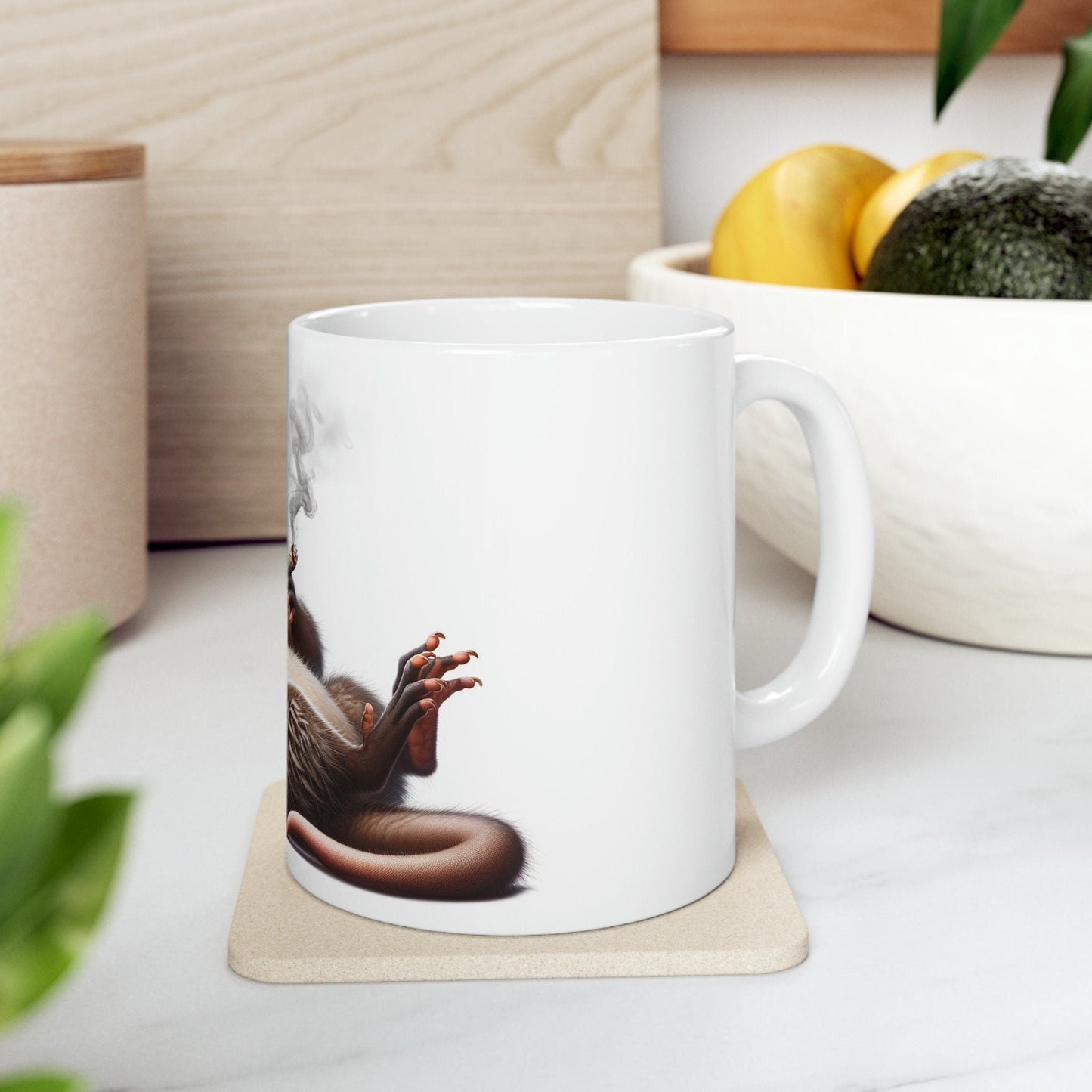 POSSUM - WEED Themed Coffee Mugs - Perfect Gift for Smokers, Stoners, Growers; Animal Lovers - Marijuana Mug for Wake and Bake