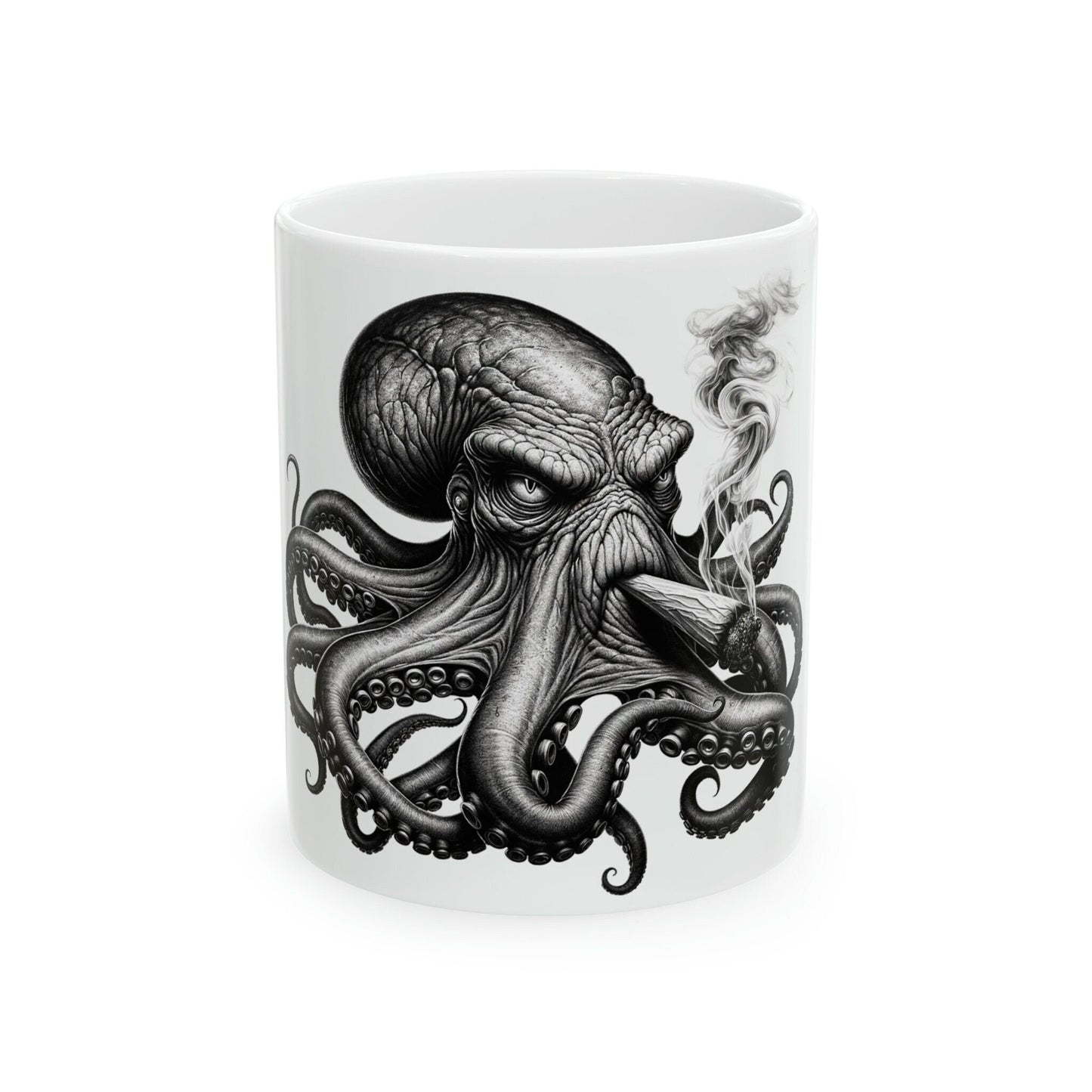 OCTOPUS - WEED Themed Coffee Mugs - Perfect Gift for Smokers, Stoners, Growers; Animal Lovers - Marijuana Mug for Wake and Bake