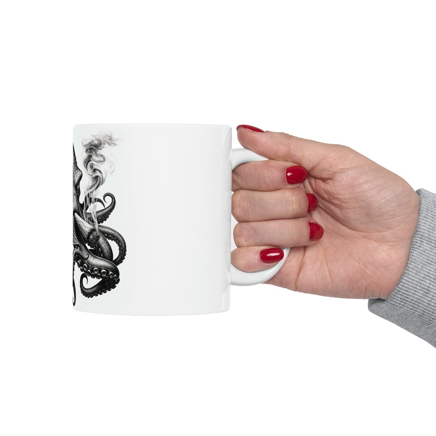 OCTOPUS - WEED Themed Coffee Mugs - Perfect Gift for Smokers, Stoners, Growers; Animal Lovers - Marijuana Mug for Wake and Bake