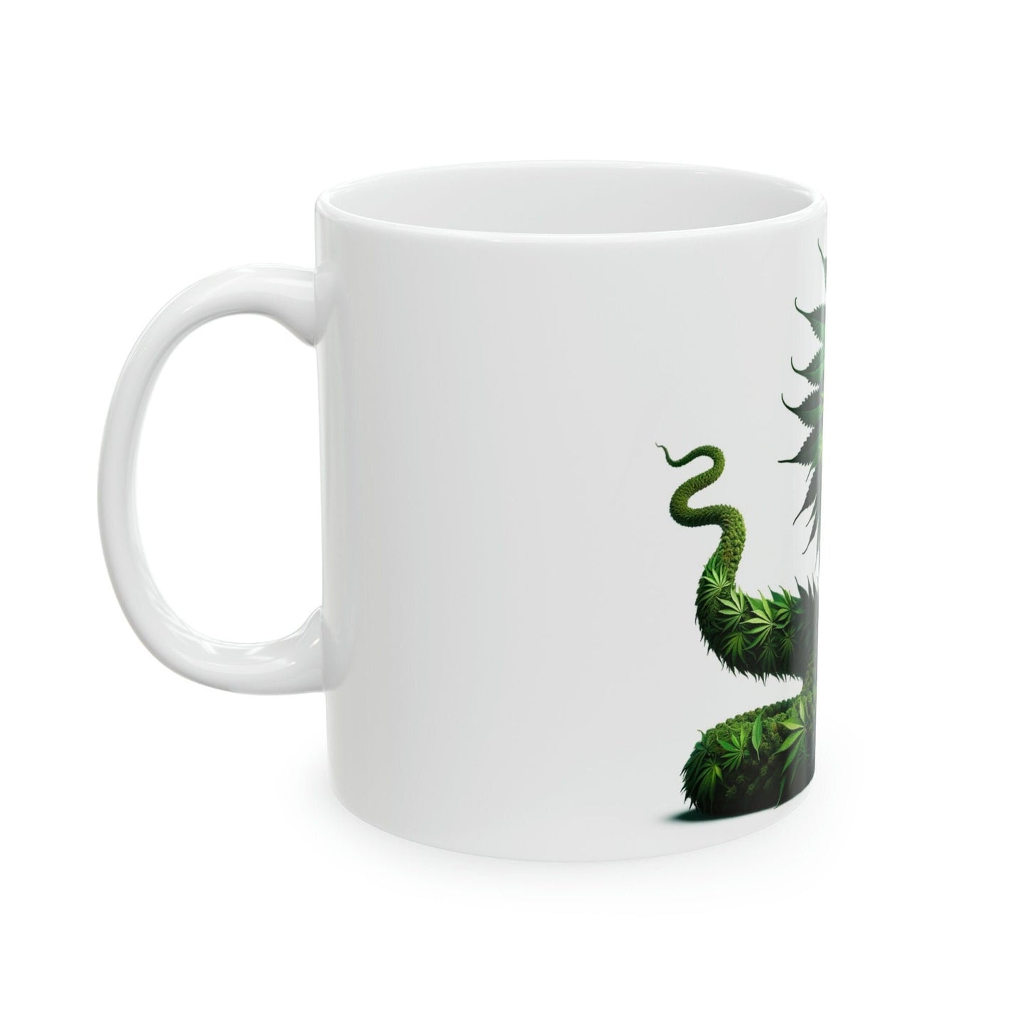WEED NAGA - Marijuana Themed Coffee Mugs - Perfect Gift for Smokers, Stoners, Growers; Animal Lovers - Weed Mug for Wake and Bake