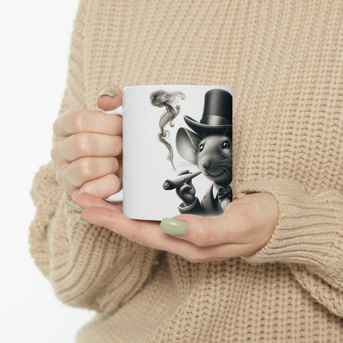MOUSE - WEED Themed Coffee Mugs - Perfect Gift for Smokers, Stoners, Growers; Animal Lovers - Marijuana Mug for Wake and Bake