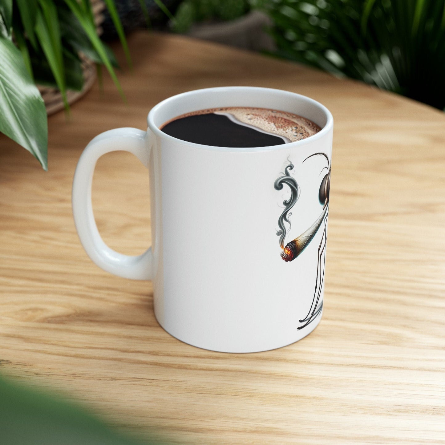 MOSQUITO - WEED Themed Coffee Mugs - Perfect Gift for Smokers, Stoners, Growers; Animal Lovers - Marijuana Mug for Wake and Bake
