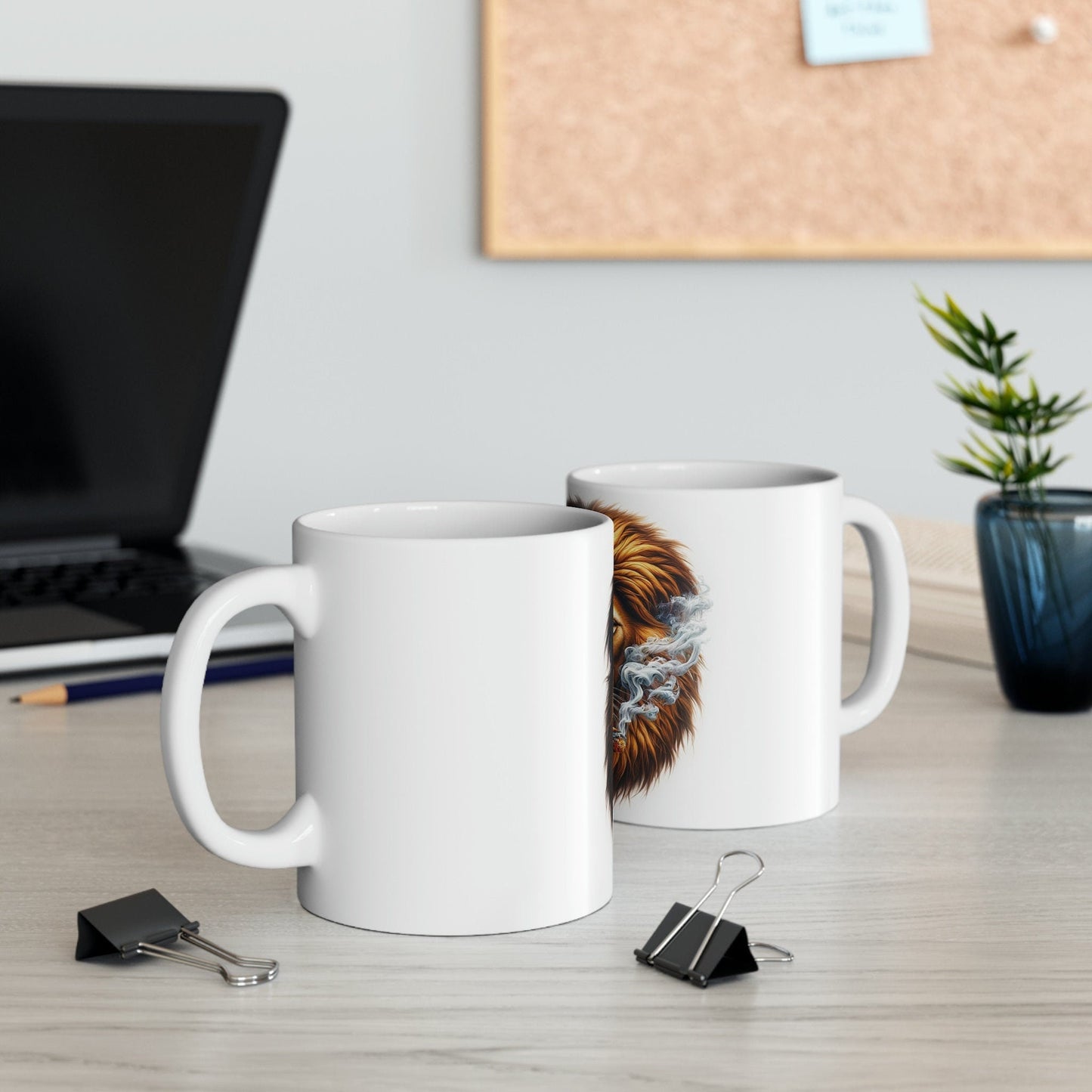 LION - WEED Themed Coffee Mugs - Perfect Gift for Smokers, Stoners, Growers; Animal Lovers - Marijuana Mug for Wake and Bake